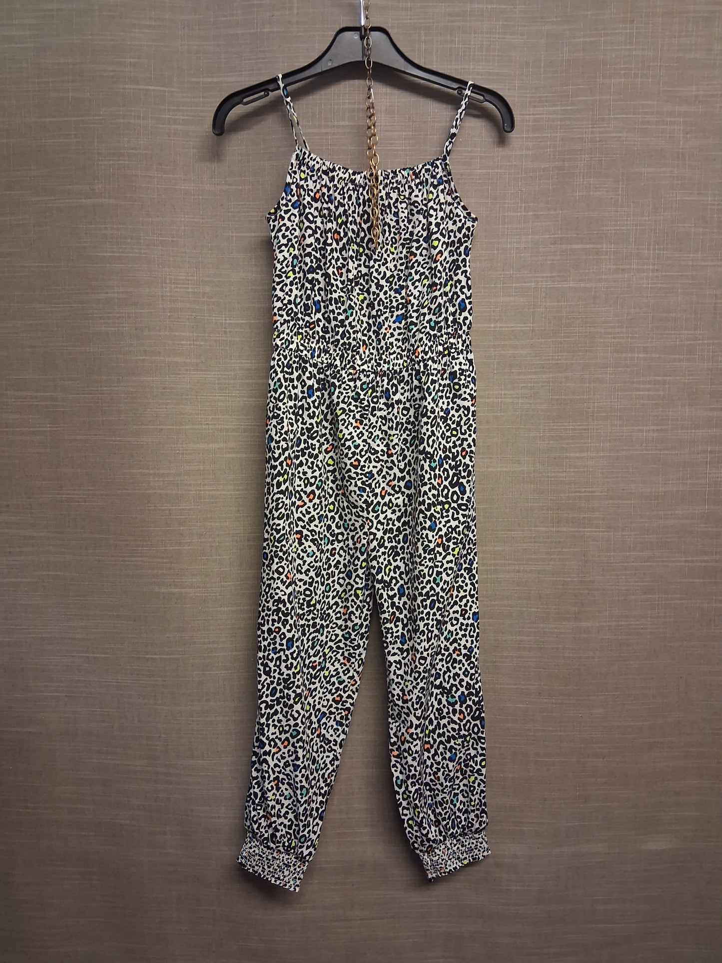 Blue Zoo Girls Jumpsuit Black White Animal Print Sleeveless Age 7 Years