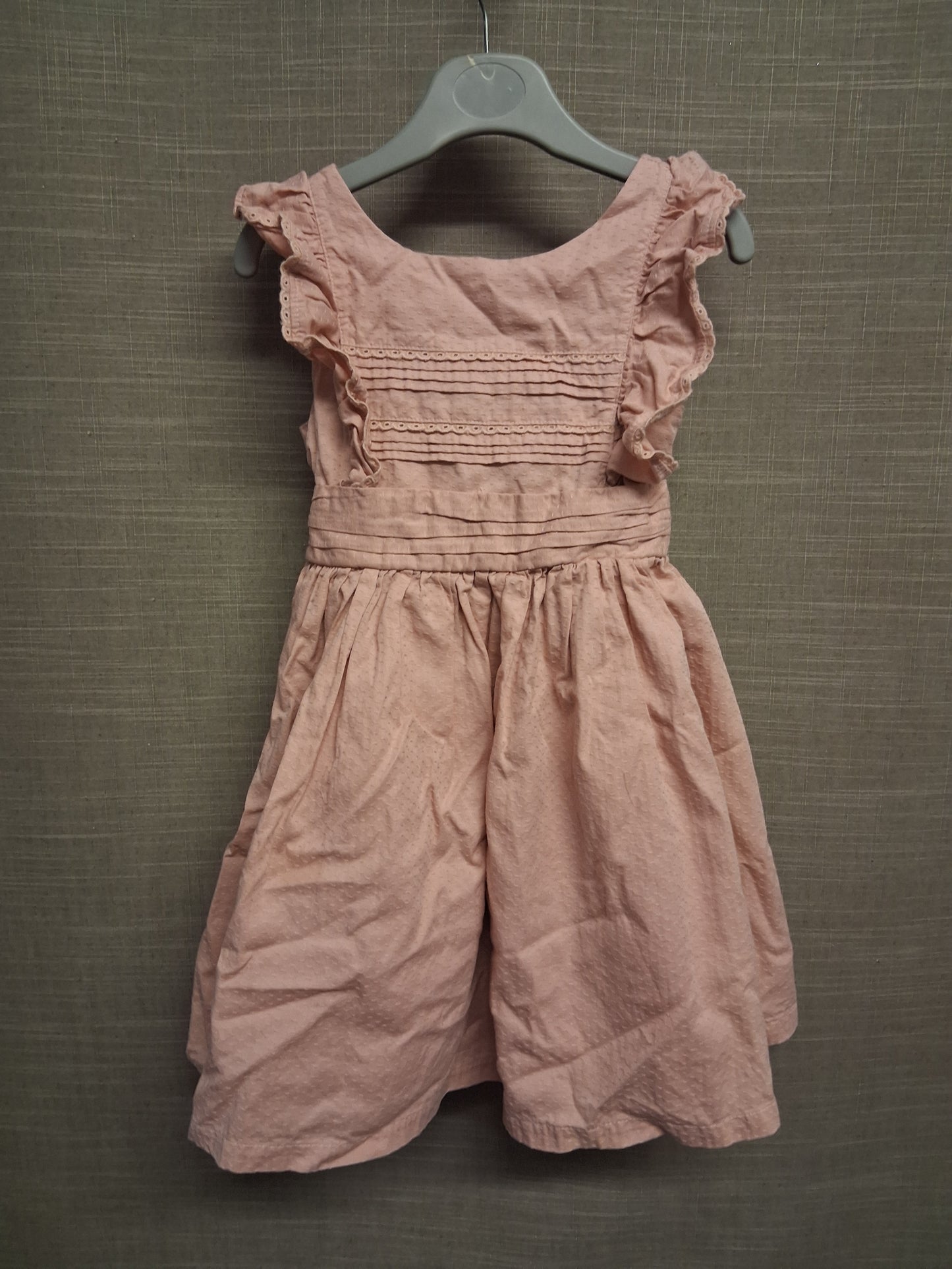 John Lewis Heirloom Dusky Pink 100% Cotton Party Dress Age 2-3   Years