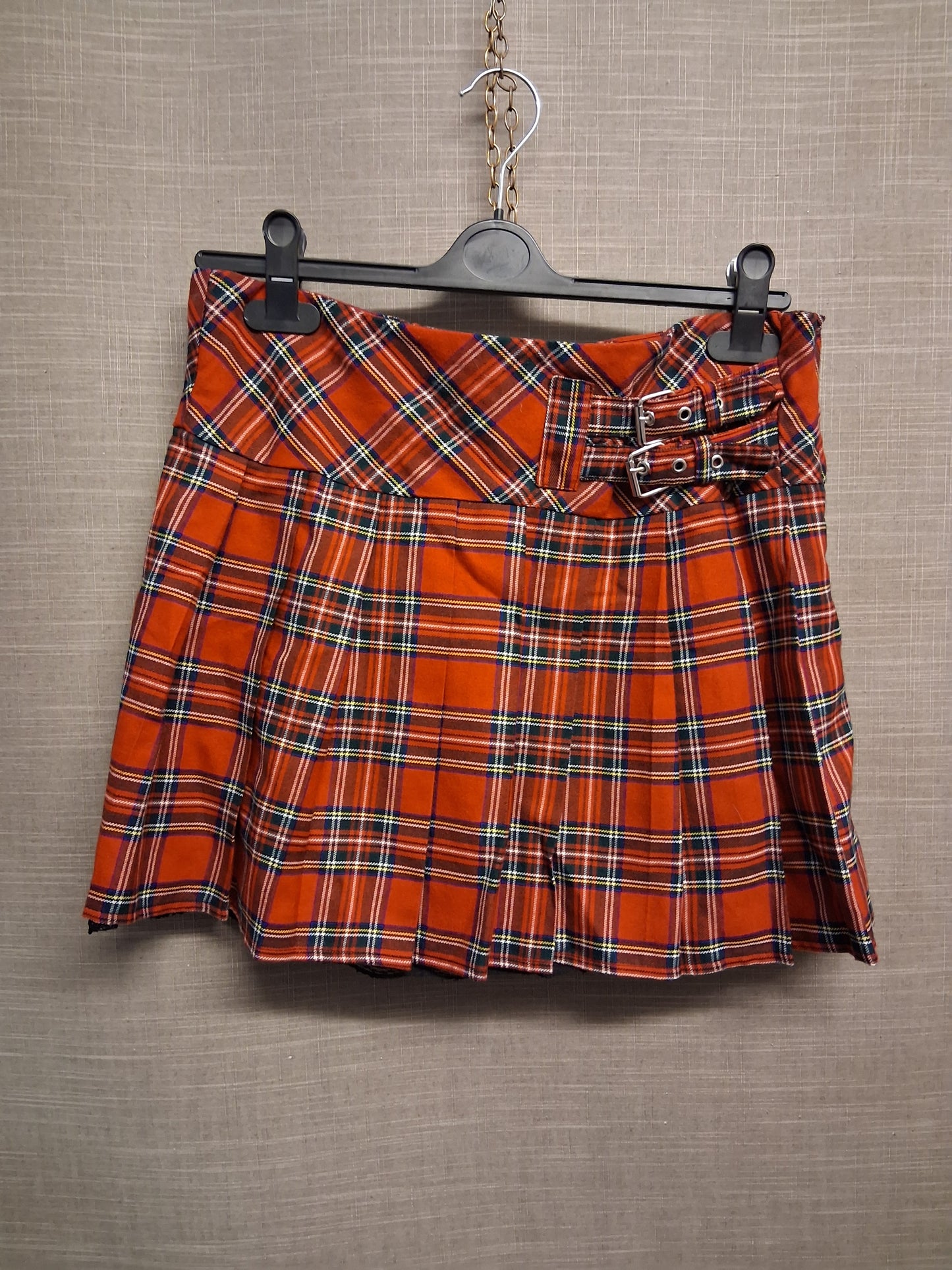 Red Herring Girls Tartan Red Mini Skirt Age 16 Years