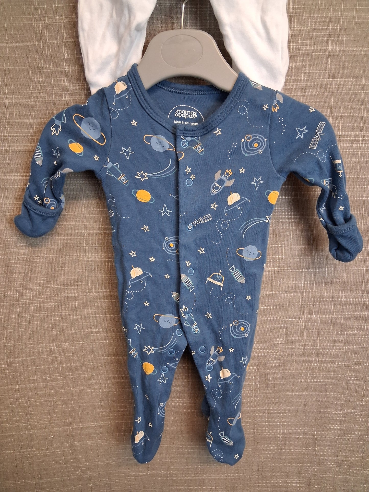 Tiny Baby Sleepsuit Rompers x 2 Jersey