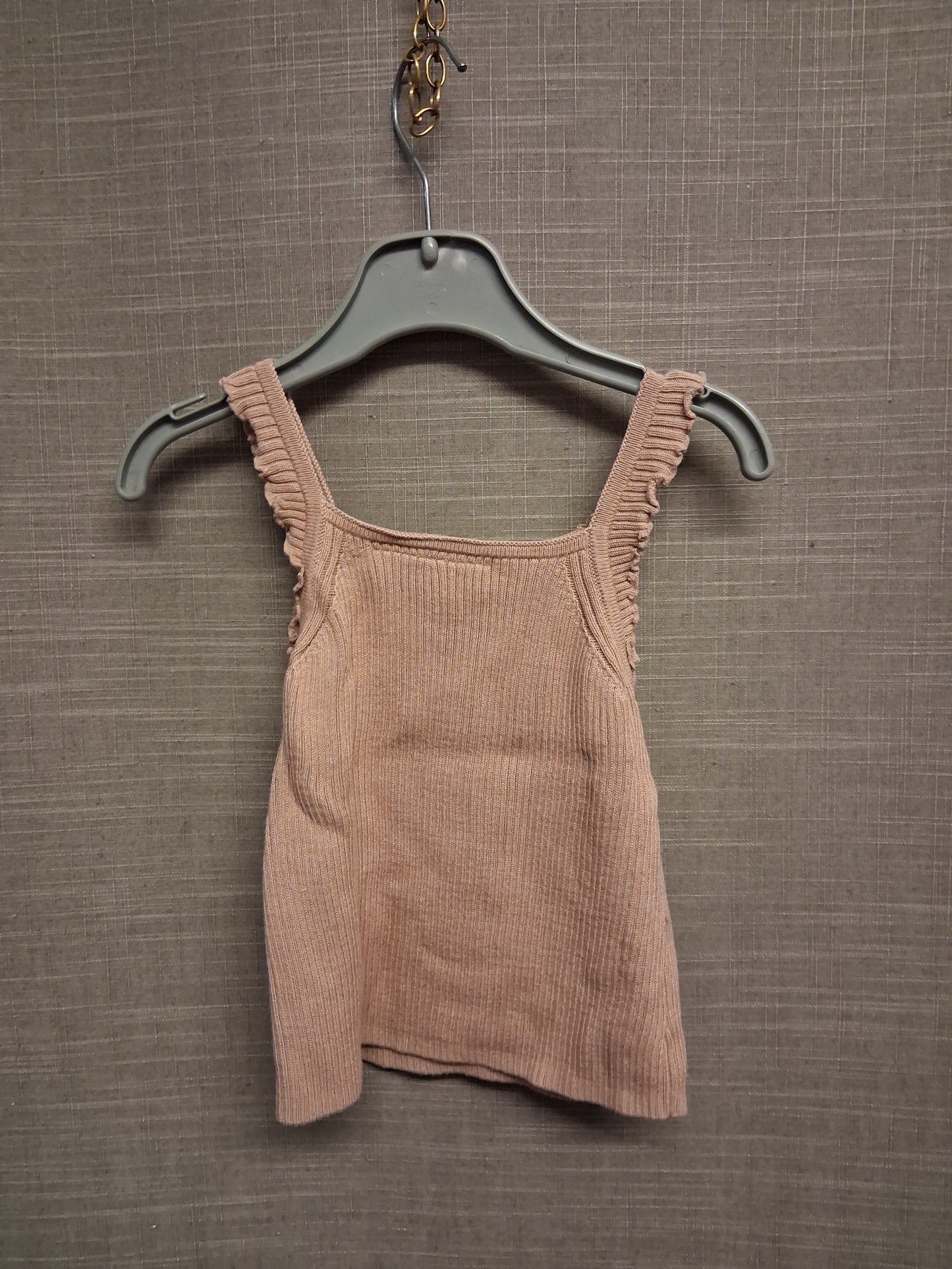 Zara Girls Beige Pink Vest Tank Top Age 2-3 Years