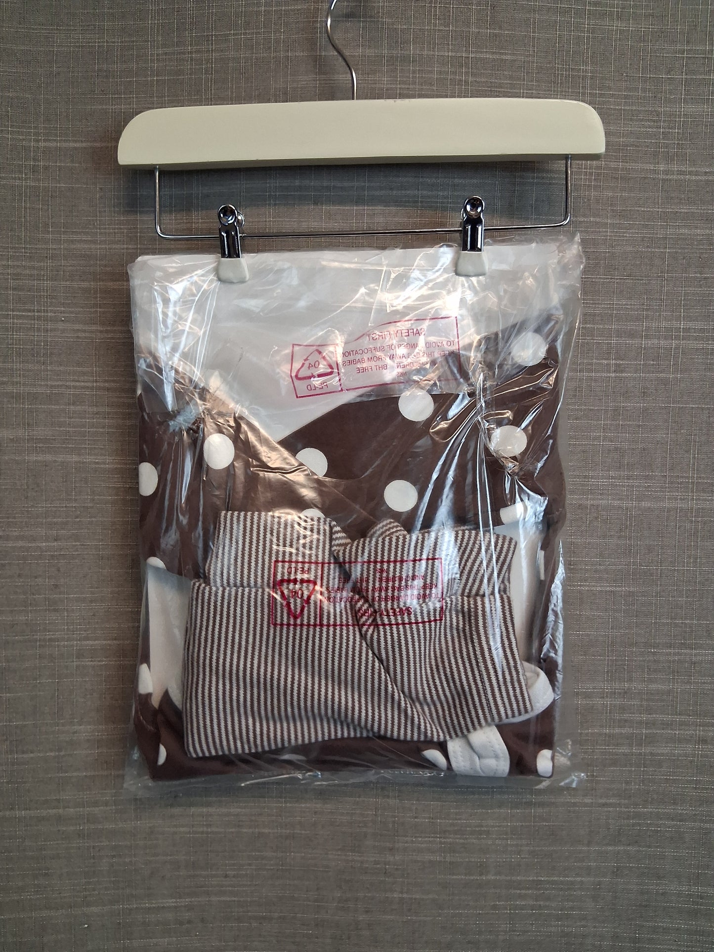 Organics for kids 2 Piece Outfit Top and Trousers Age 0-5 Months Brown & White New