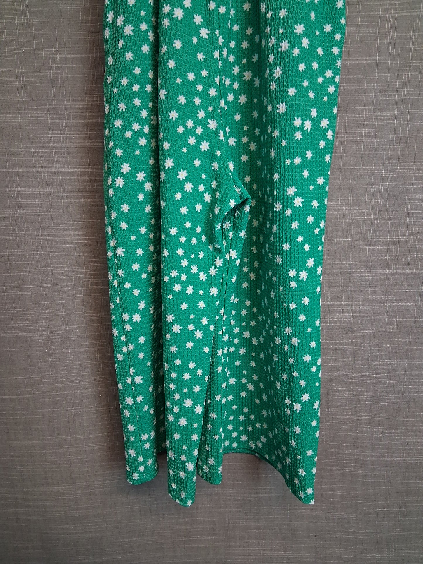 Primark Girls Green Floral Jumpsuit Strappy Age 10-11 Years