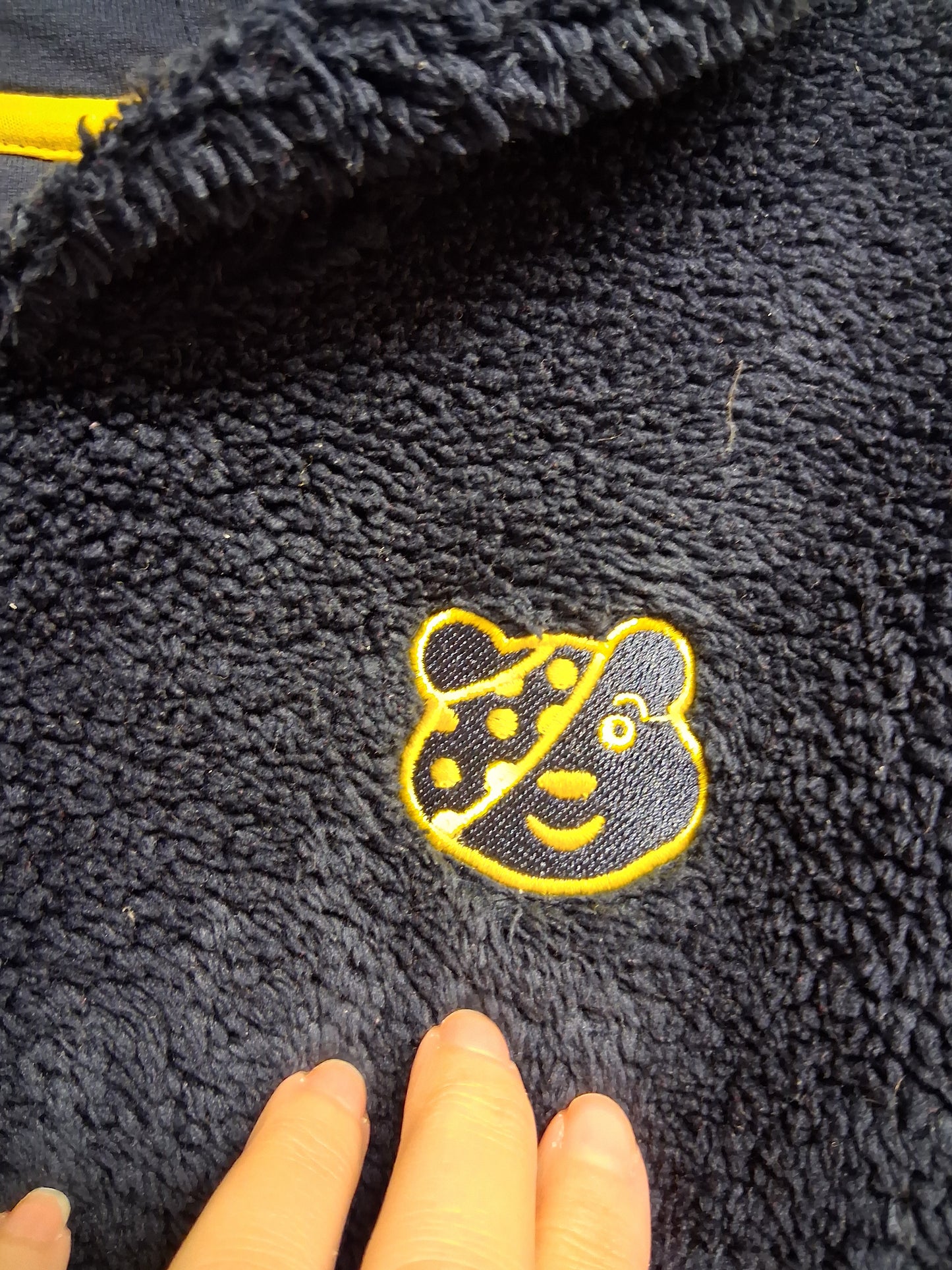 George Boys "Pudsey" Children in Need Blue Fleece Sweater Hoodie Age 6-7 Years