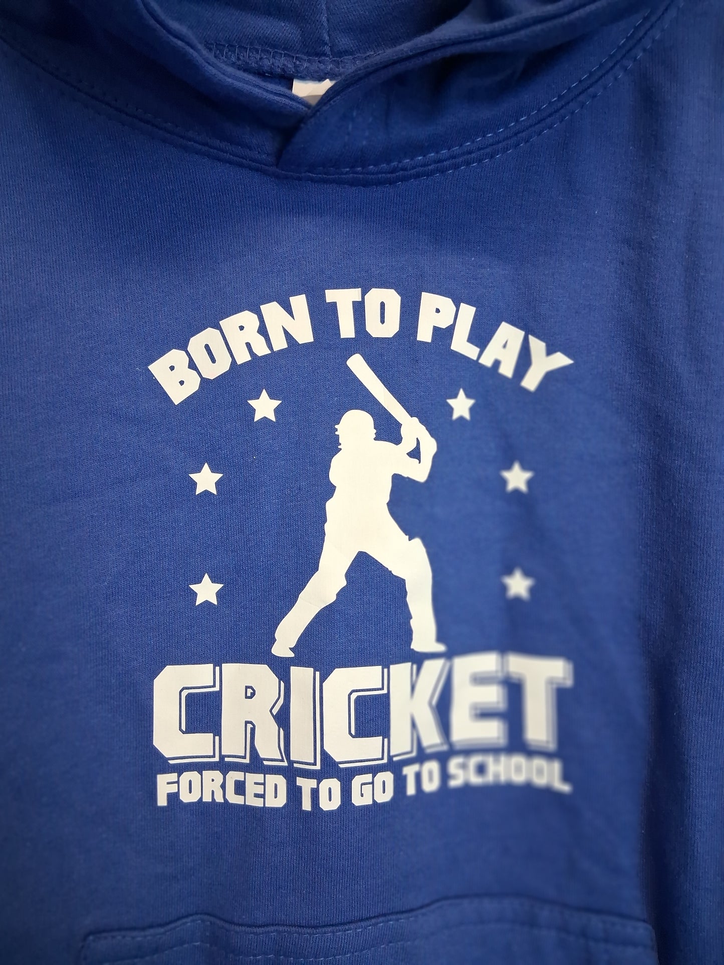 Just Hoods Boys Cricket Hoodie Blue Age 7-8 Years