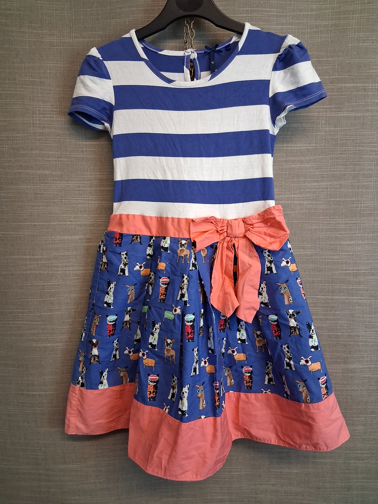 Next Girls Multicolour Dog Theme   Dress Age 8-9 Years
