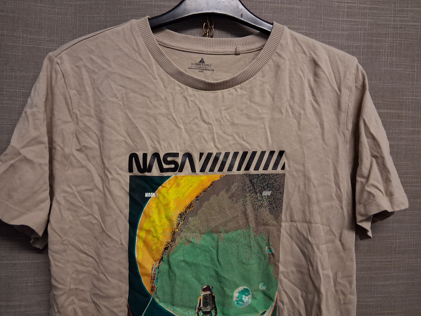 Next Boys Beige Nasa Theme Short Sleeve T-Shirt Age 16 Years
