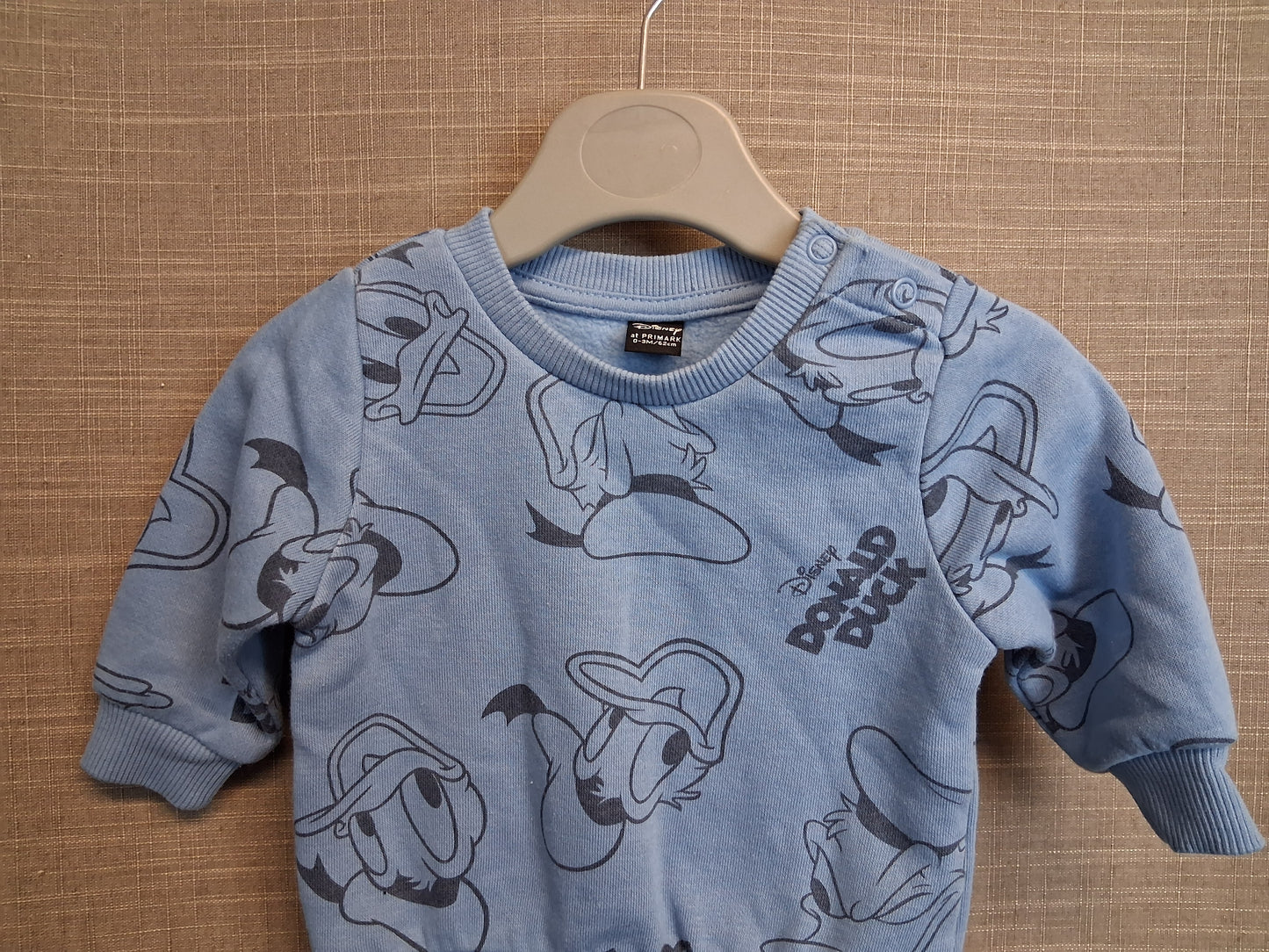 Primark Disney Donald Duck Sweater Blue Age 0-3 Months