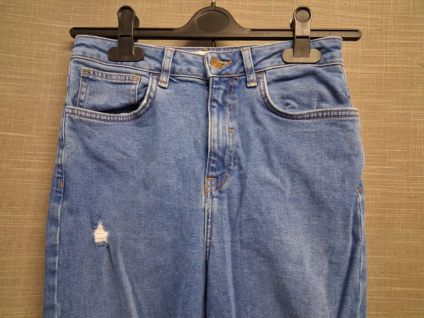 New Look Tori Mom Style Distressed Denim Jeans Age 15 Years