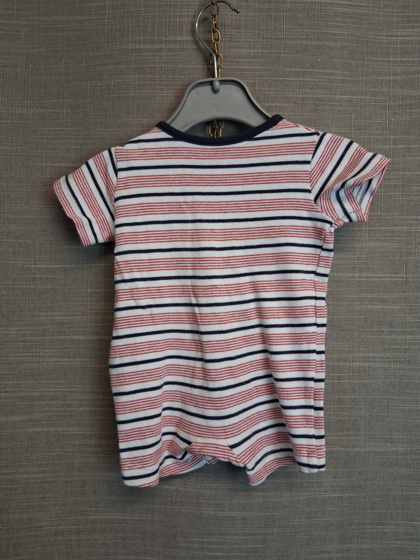 Matalan Boys Multicolour Stripe Jersey Romper Age Newborn