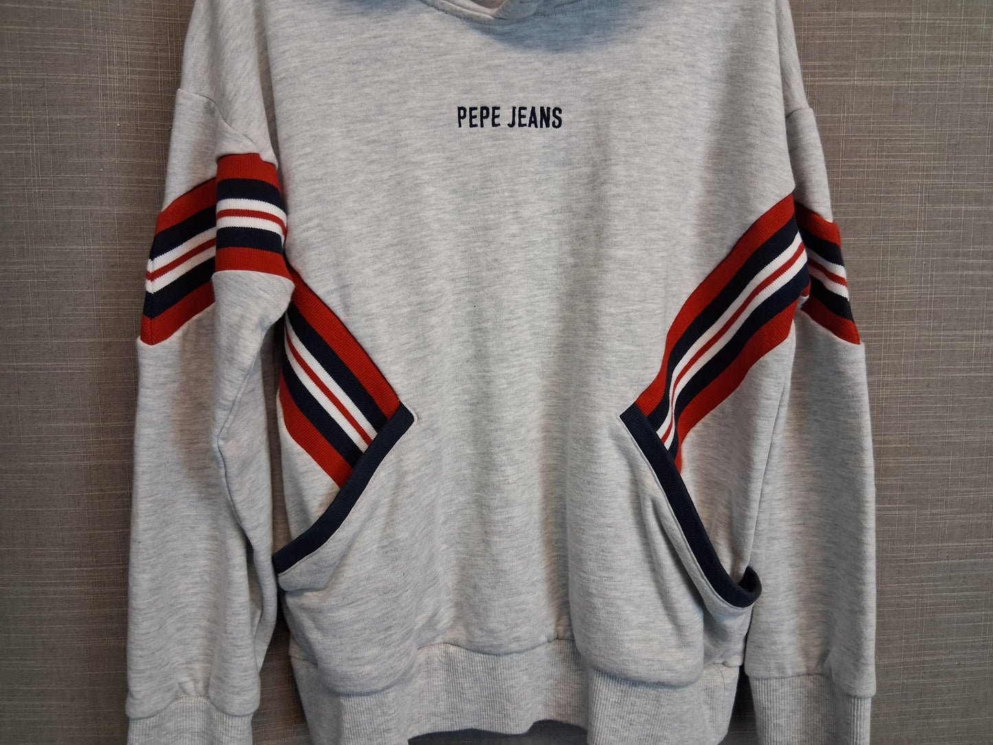 Pepe Jeans Girls Grey Jersey Hoodie Jumper Age 16 Years