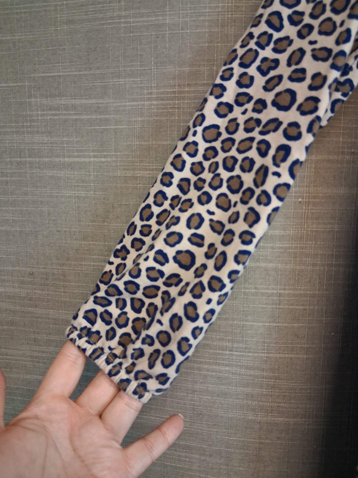 Mini Boden Girls A Line Jersey Long Sleeve Dress Animal Print Age 7-8 Years