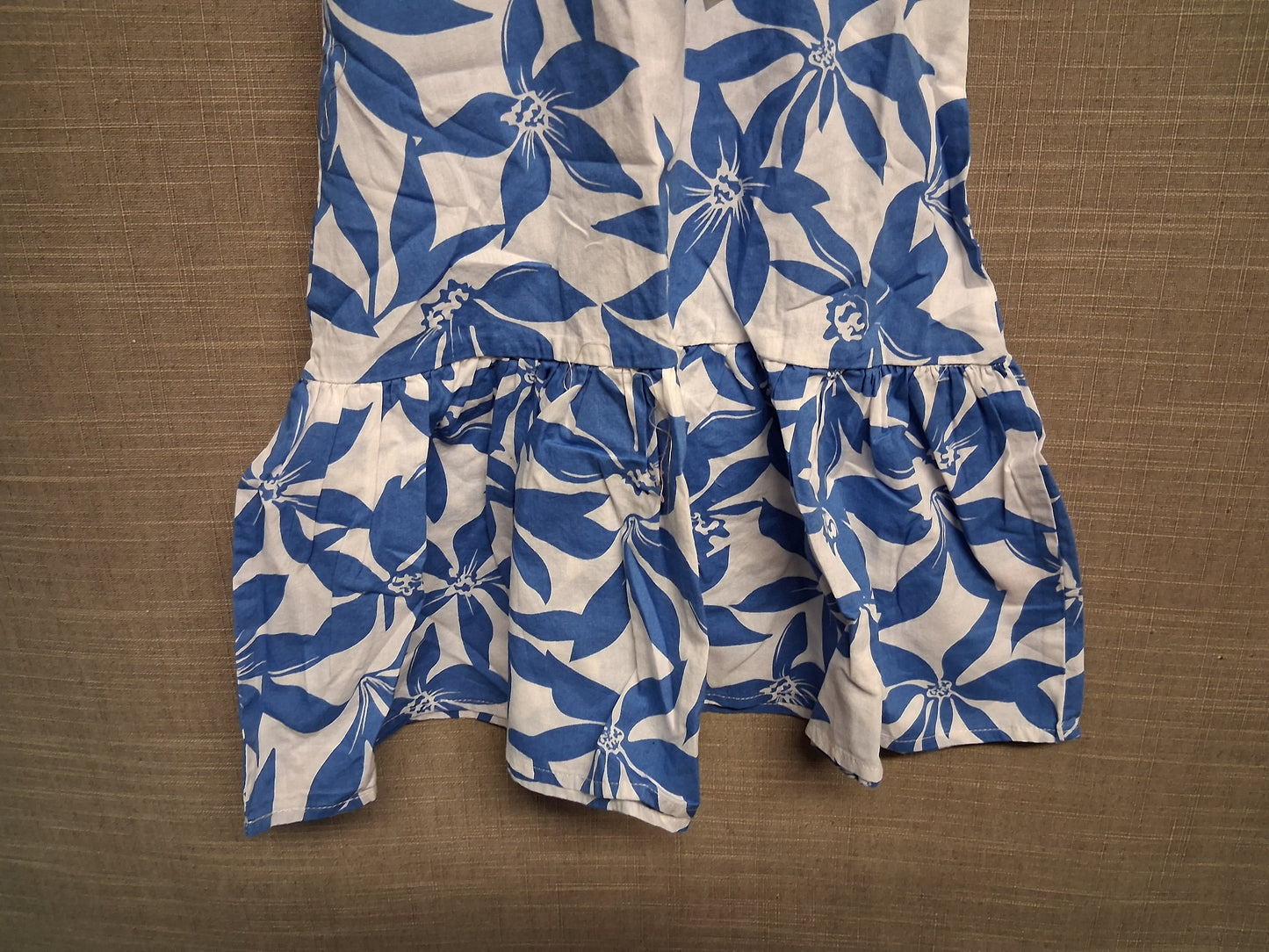 Pepco Baby Blue White Floral Dress Sleeveless Age 18-24 Months New