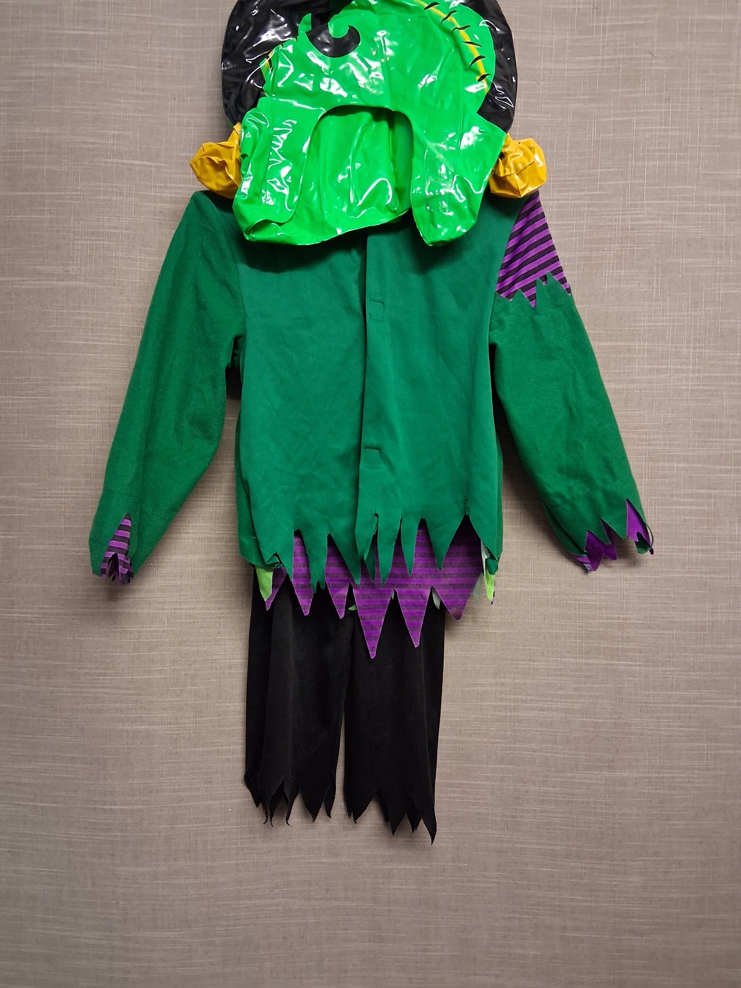 George Halloween Frankenstein Fancy Dress Outfit Inflatable Head Piece Age 3-4 Years