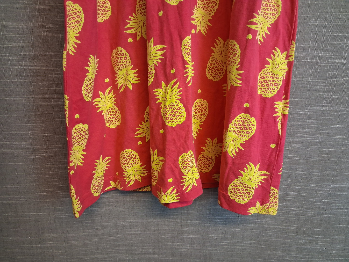 Bonprix Collection Girls Sundress Jersey Pink Pineapple Print Age 6-7 Years