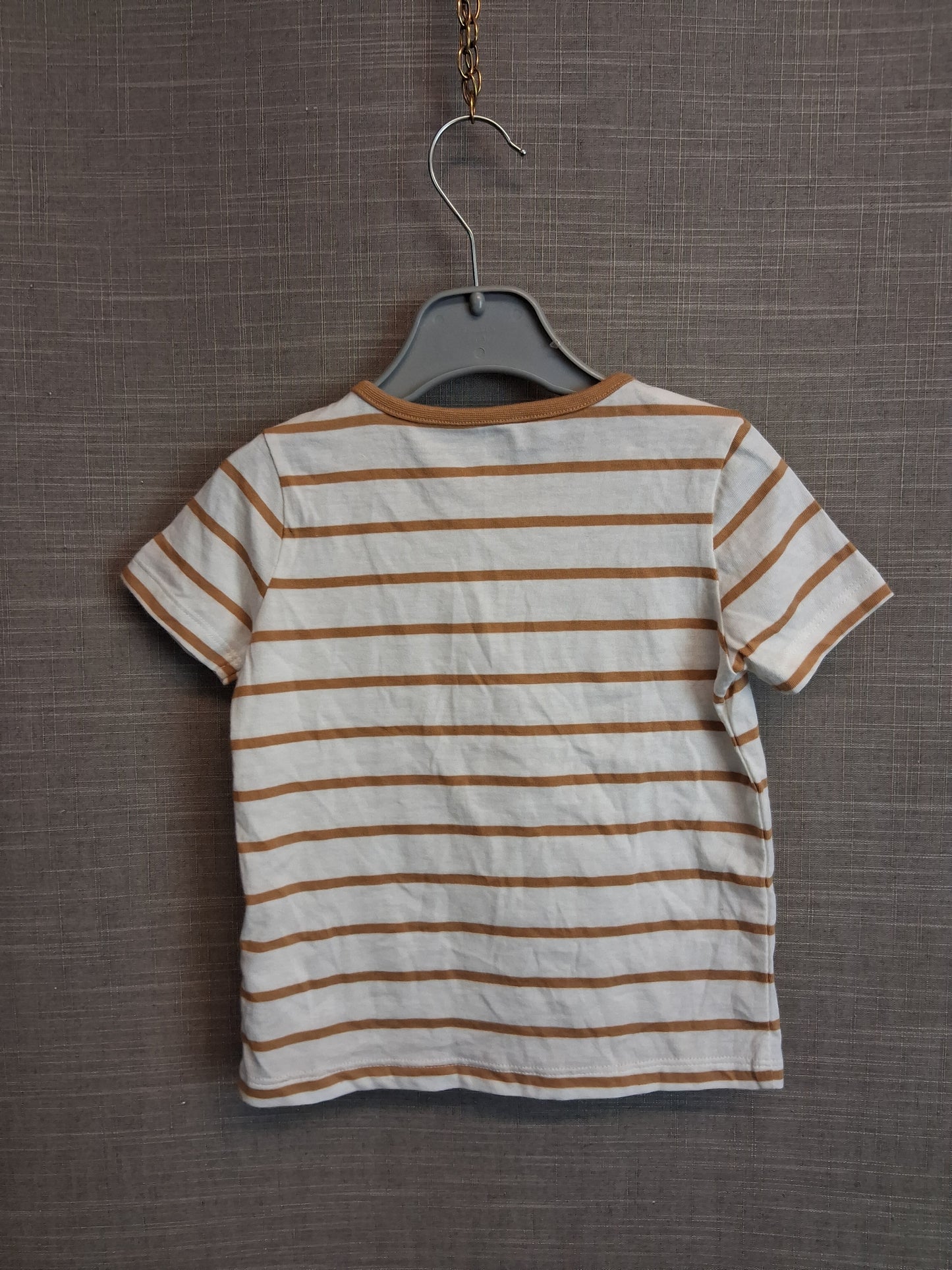 F&F 3 Pack T-Shirt Jersey Age 12-18 Months Khaki Green and Orange White