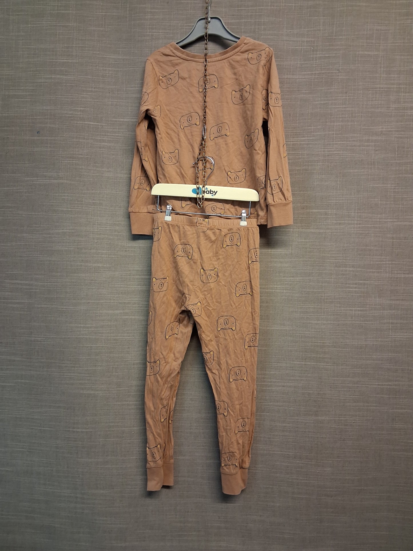 George Boys PJ Pyjamas 2 Piece Set Age 5-6 Years Brown Bears