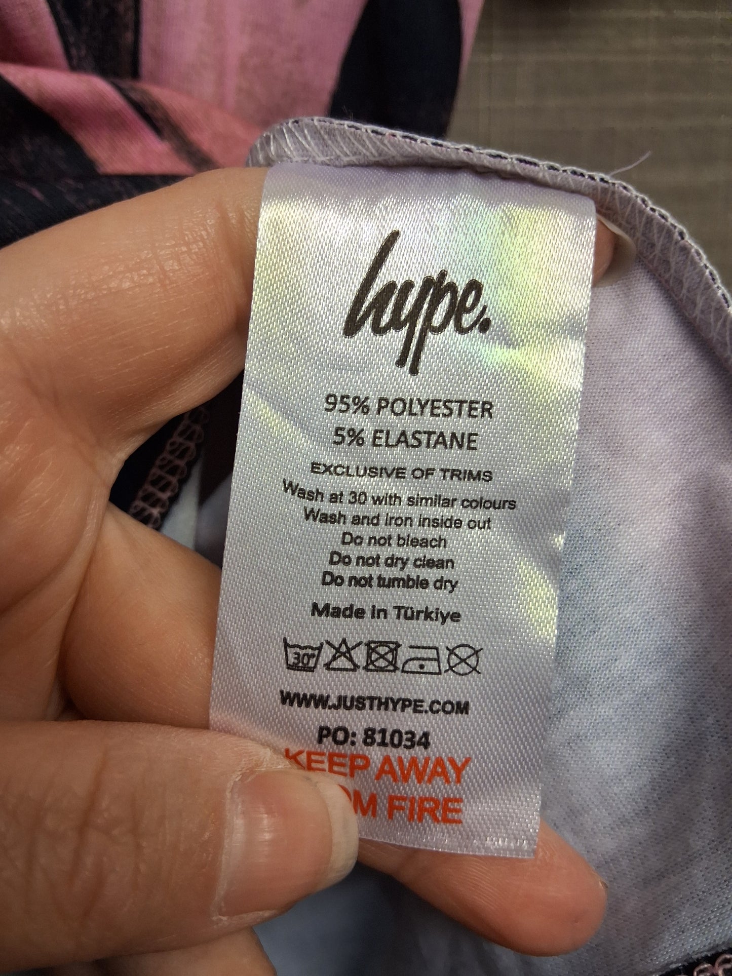 Hype Pink Black Short Sleeve T-Shirt Age 14 Years Brand New