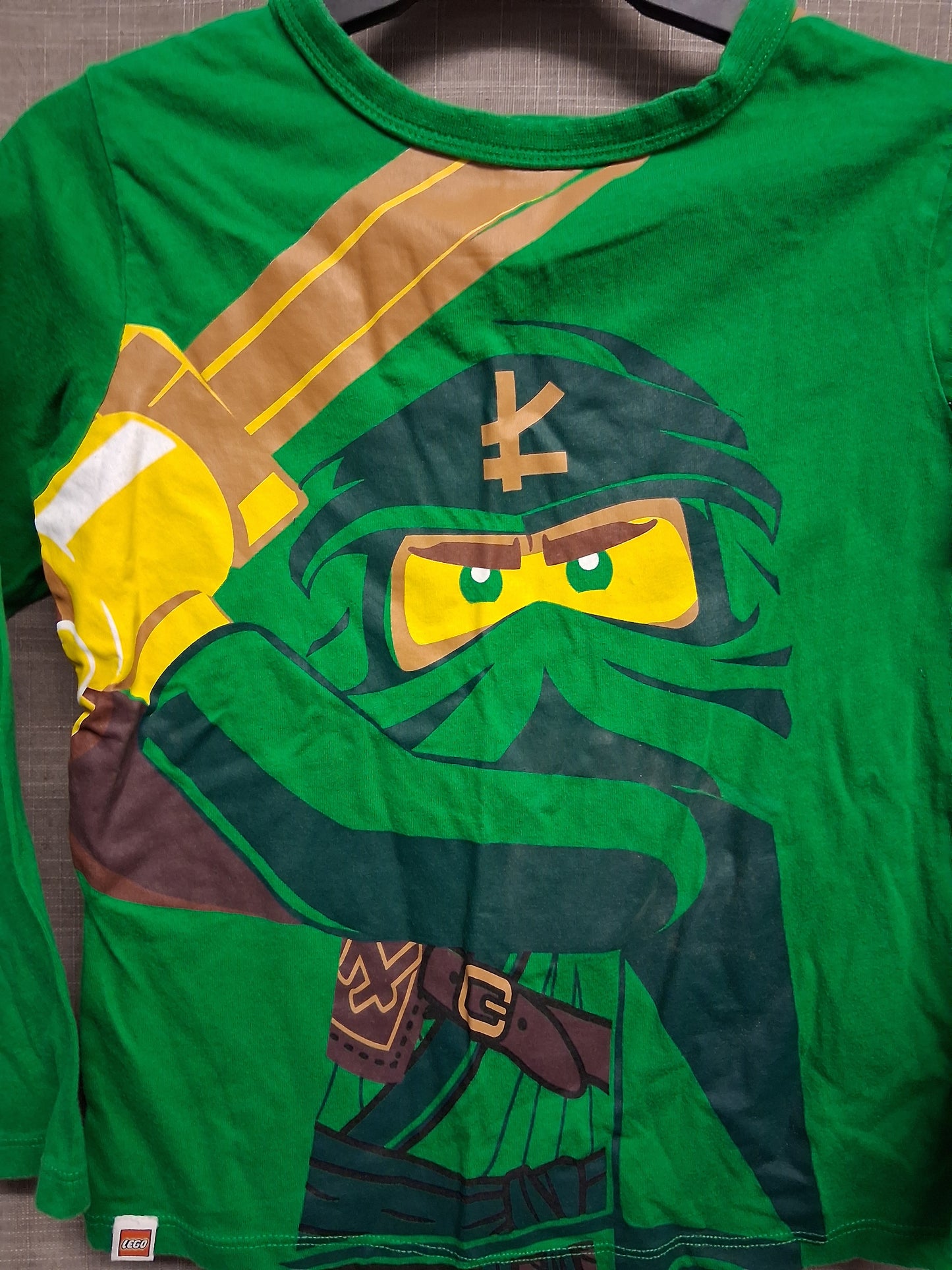 Lego H&M Ninja Boys Green Long Sleeve T-Shirt Age 4-6 Years