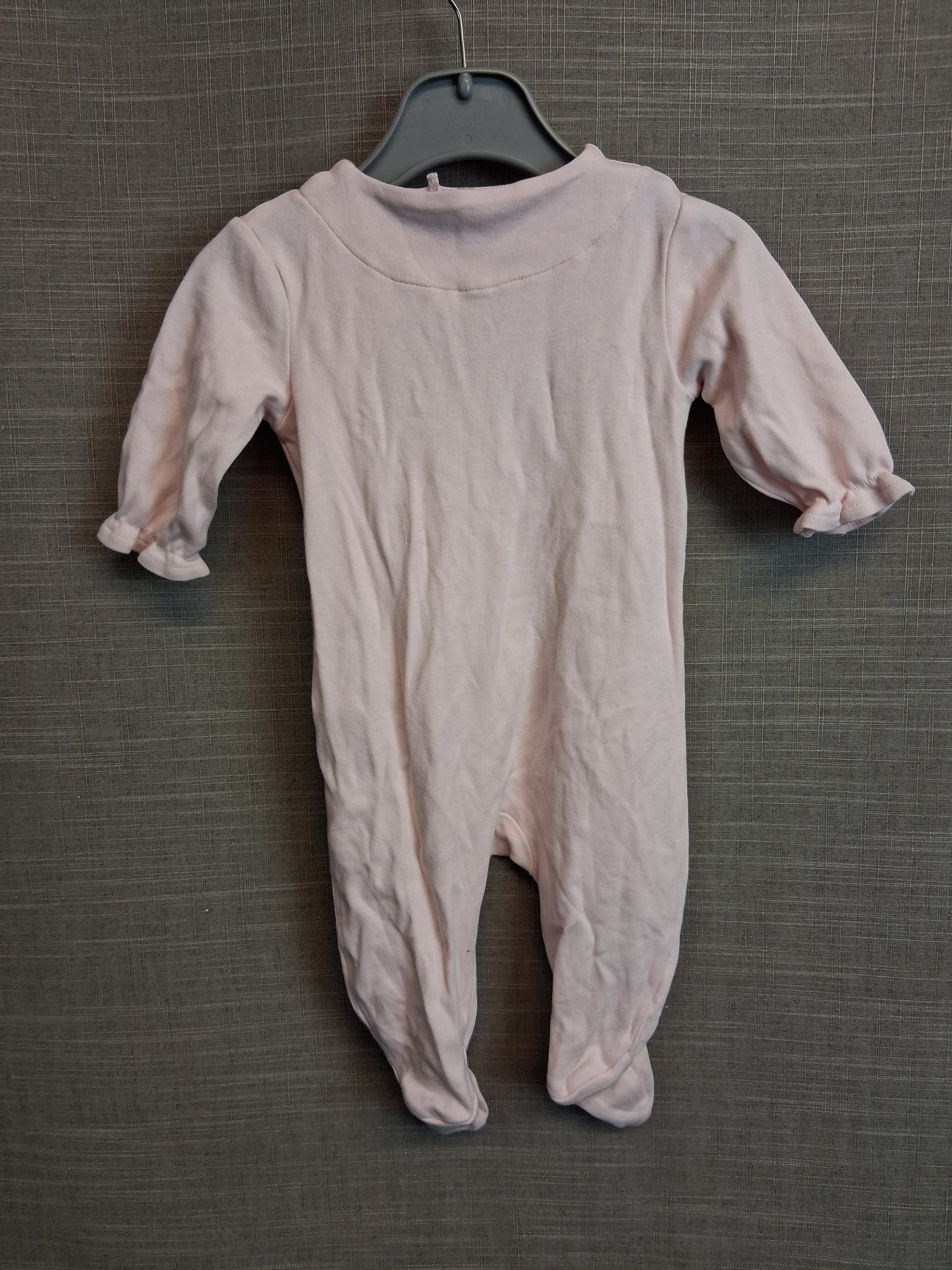 Next Girls Pink Bunny Theme Sleepsuit Age 0-3 Months