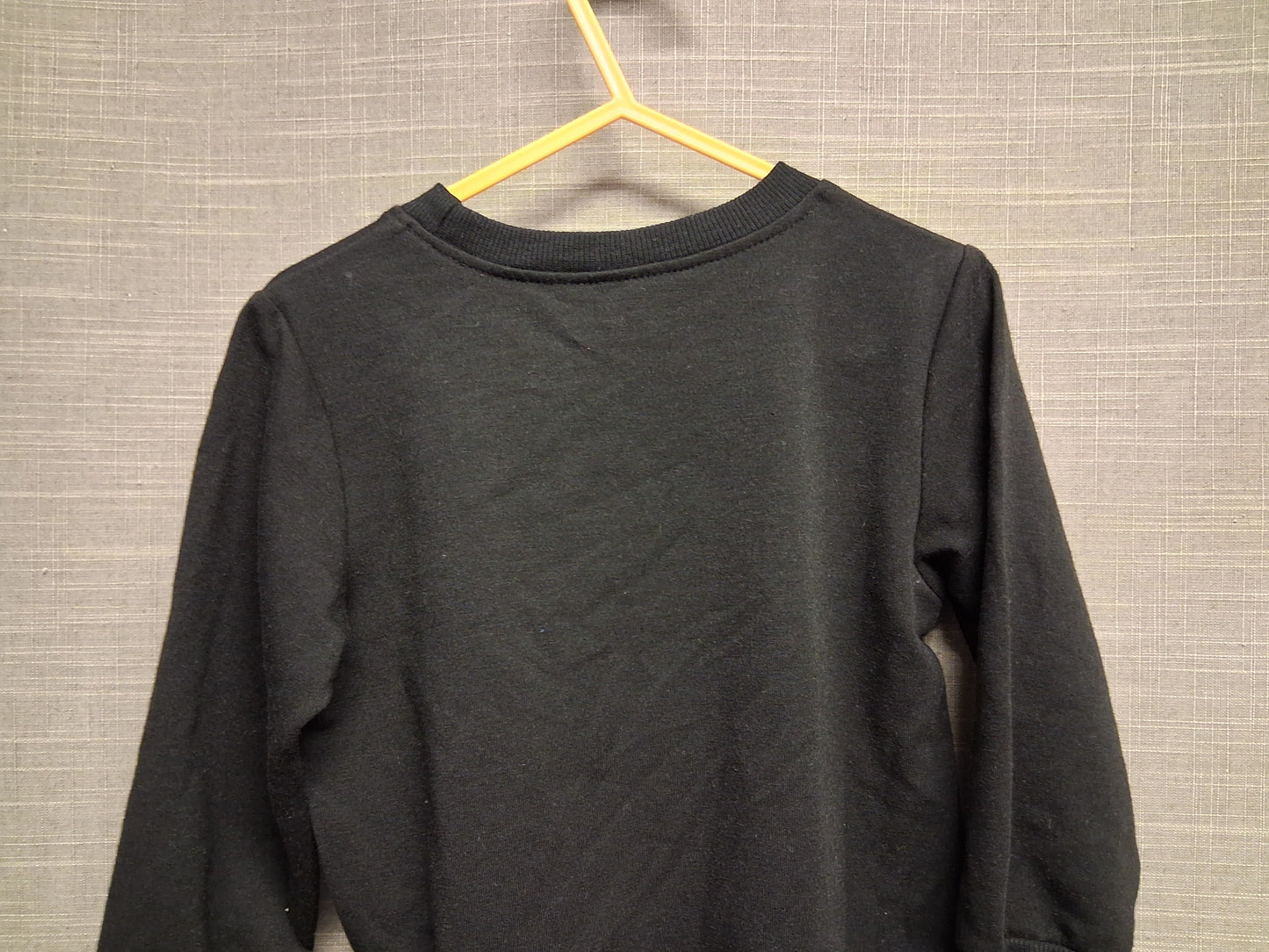 Shein Girls Halloween Black Sweater Hey Boo Age 2-3 Years