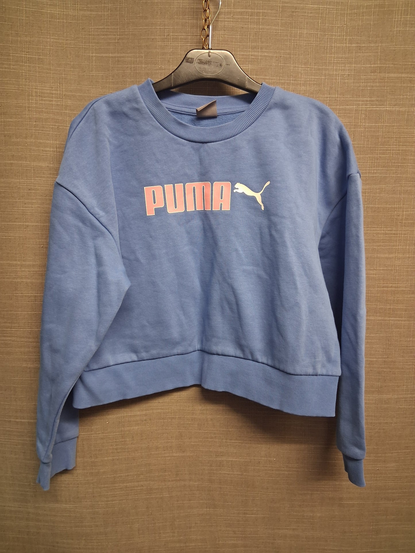 Puma Sweater Jumper Crop Blue Age 11-12 Years