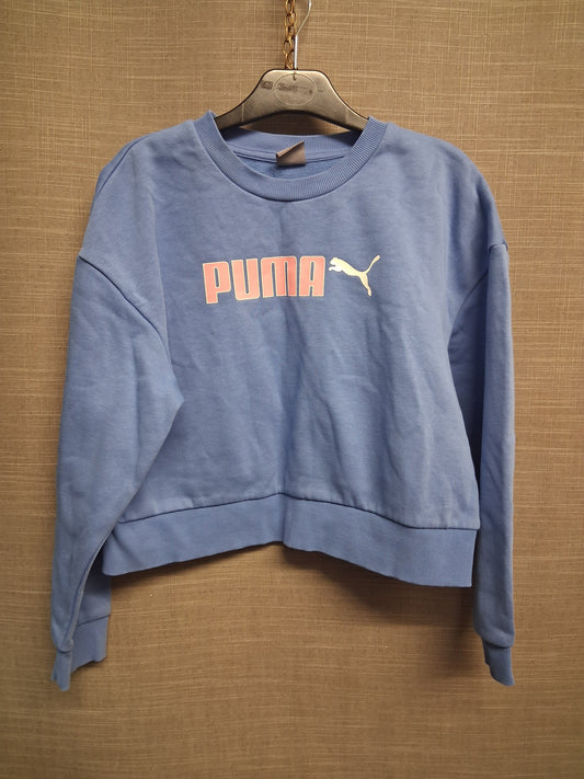 Puma Sweater Jumper Crop Blue Age 11-12 Years