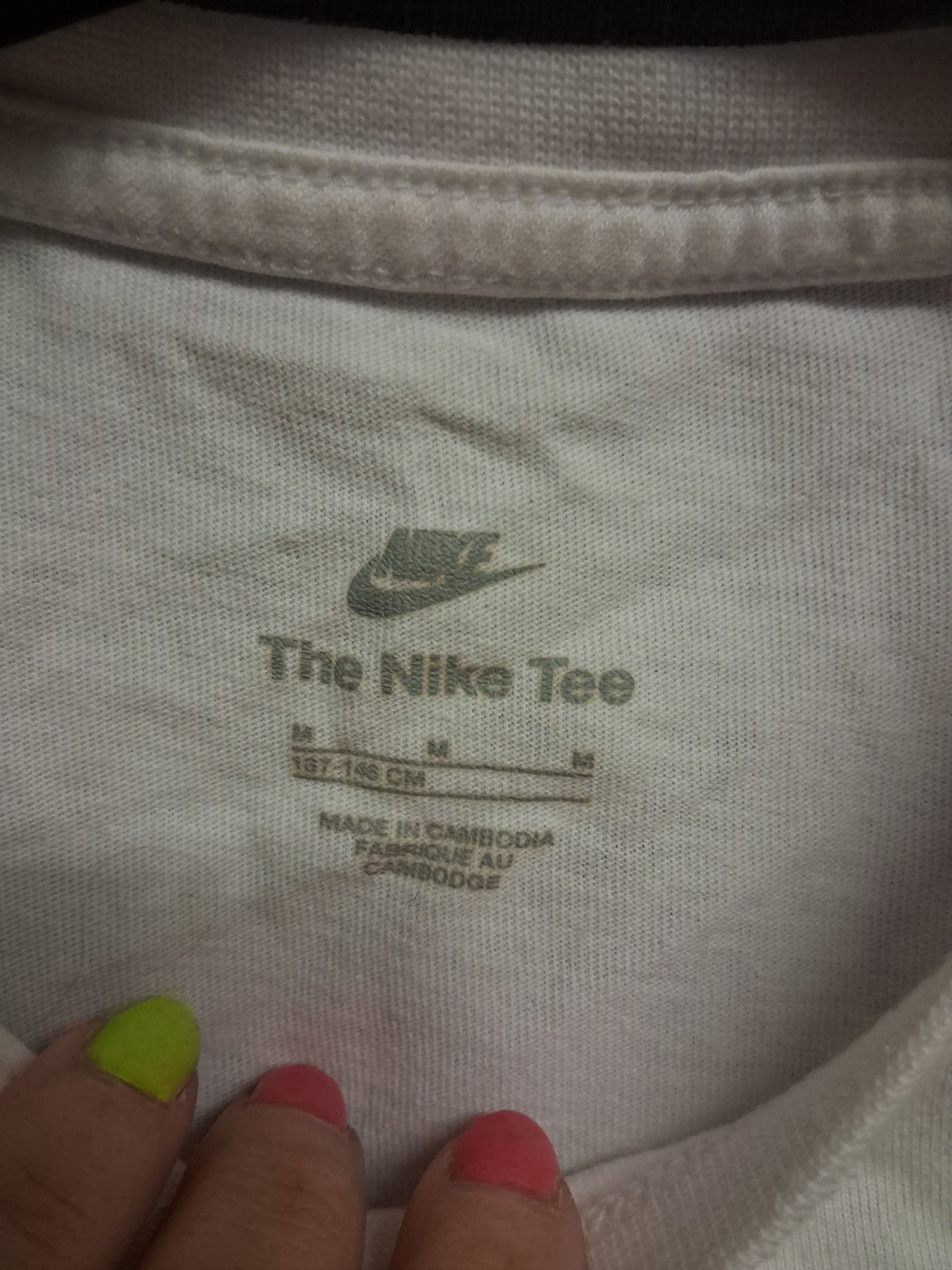 Nike Girls White Cropped Short Sleeve T-Shirt Age 8-10 Years