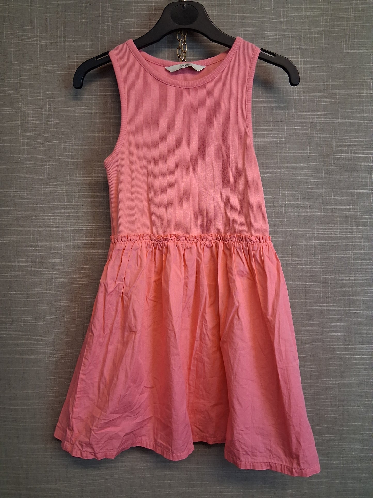 George Girls A Line Pink Sleeveless Age 8-9 Years