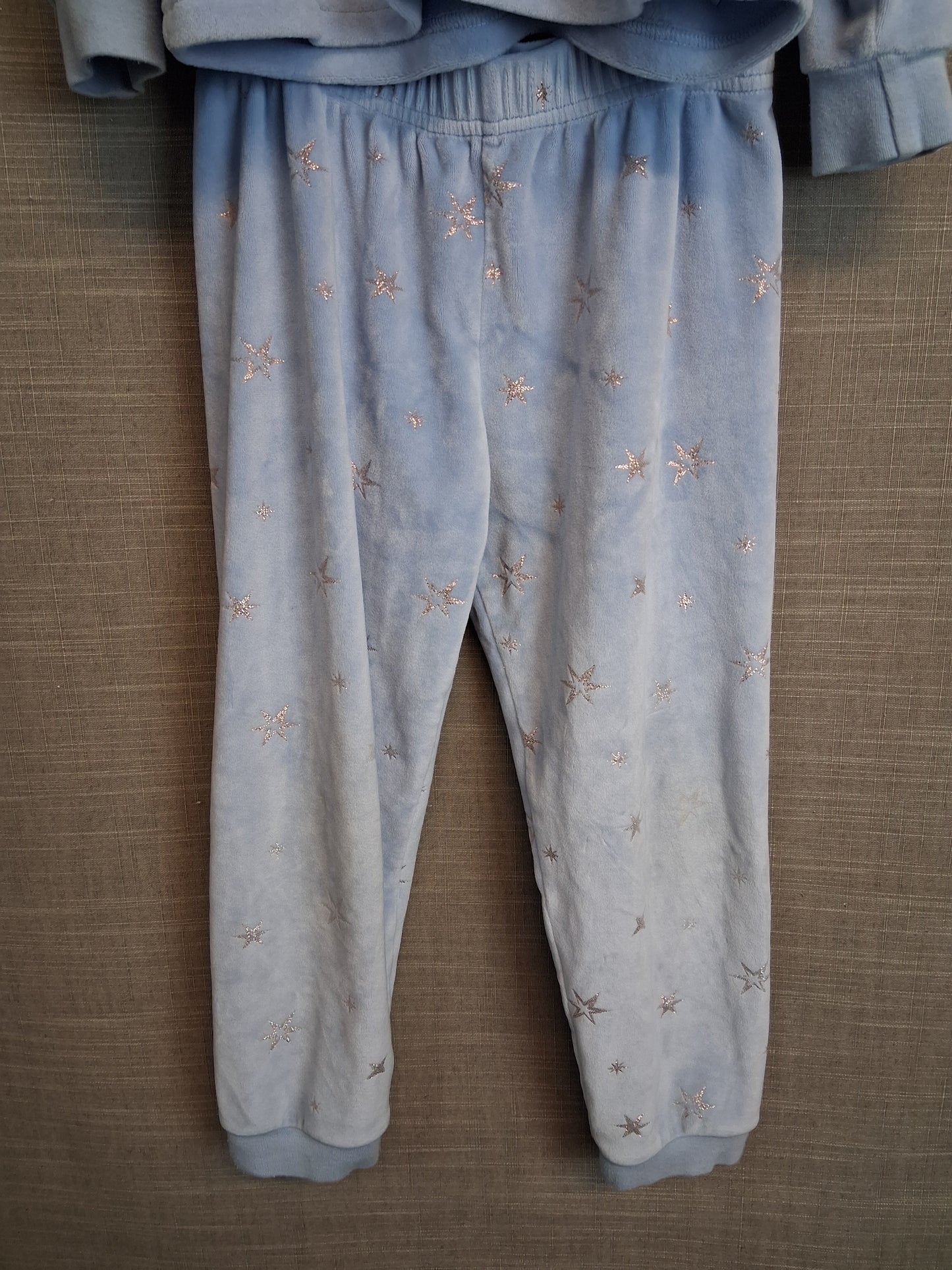 Marks & Spencer Disney Frozen Pyjamas PJs Set Velour Style Age 5-6 Years