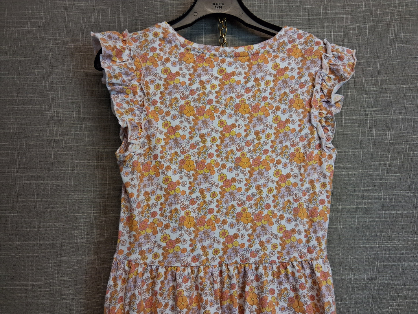 TU Girls Yellow Floral Dress Sleeveless Jersey Age 10 Years