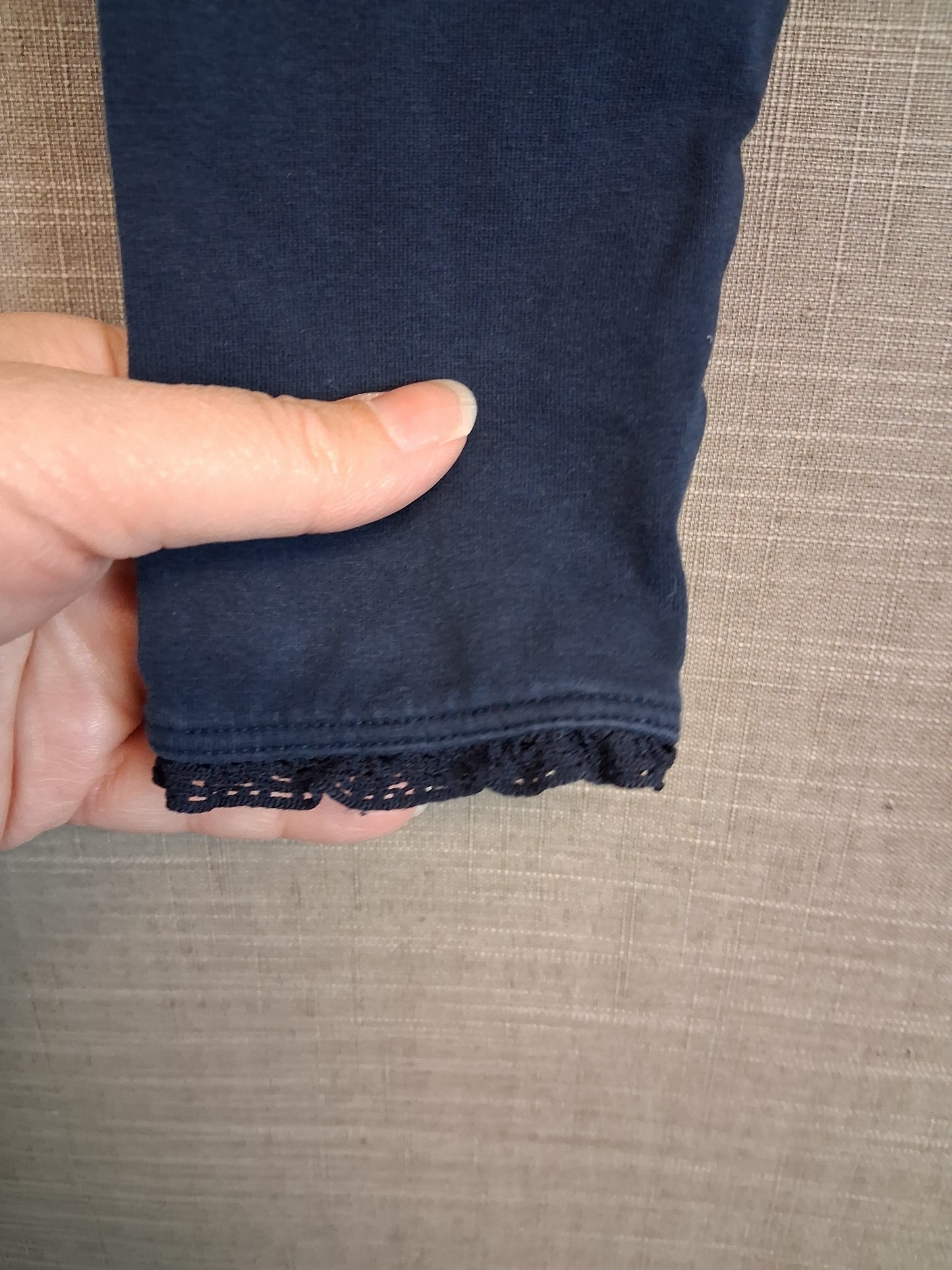 Next Girls Navy Leggings Age 3-4 Years