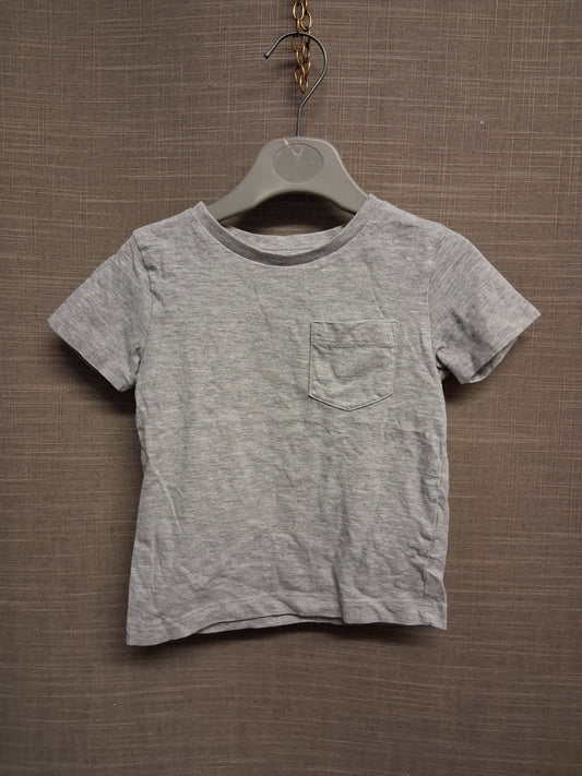 Next Boys Grey Short Sleeve Jersey T-Shirt Age 9-12 Months