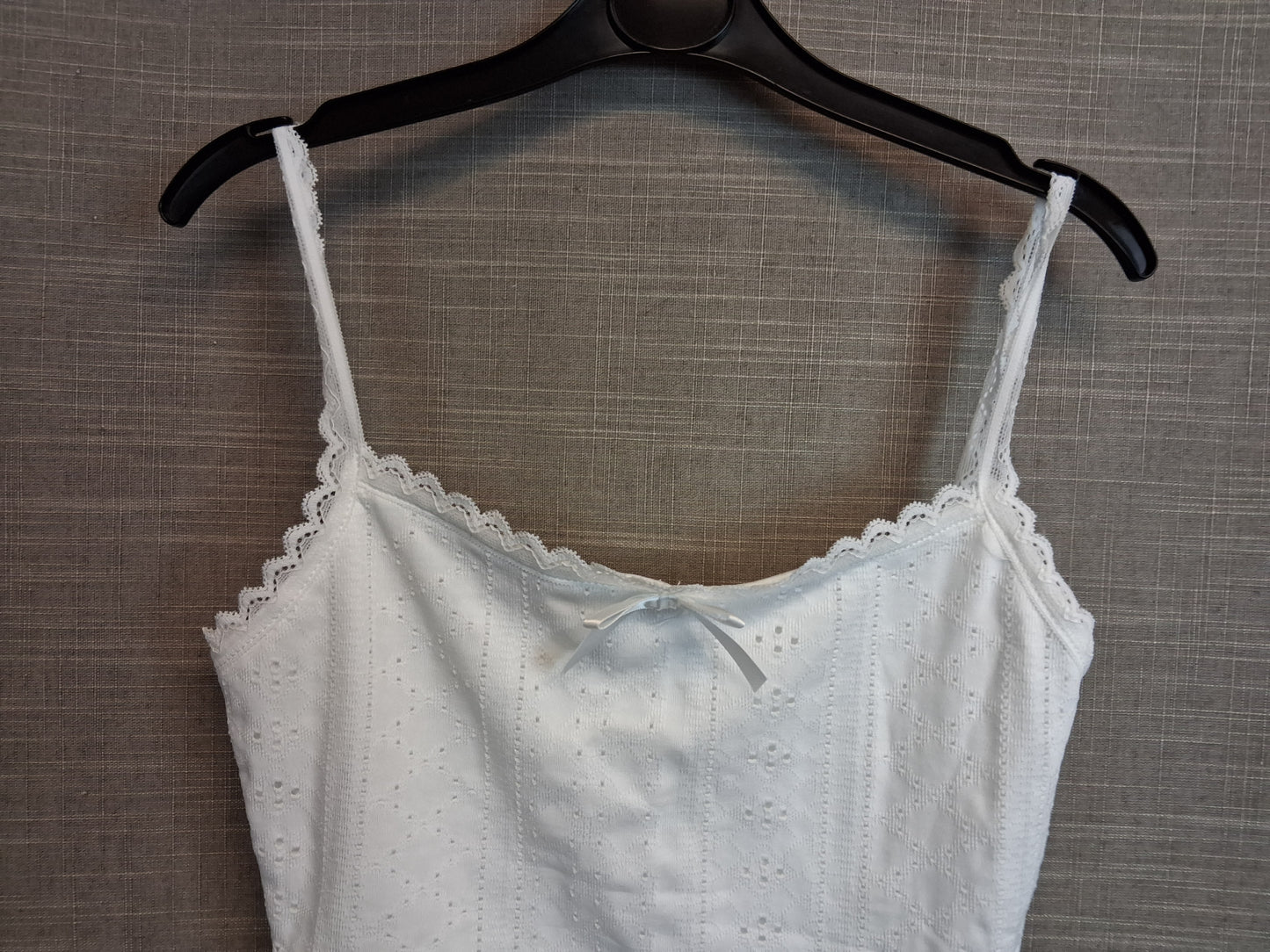 Shein Vest Tank White Brodiere Anglaise Age 13 Years