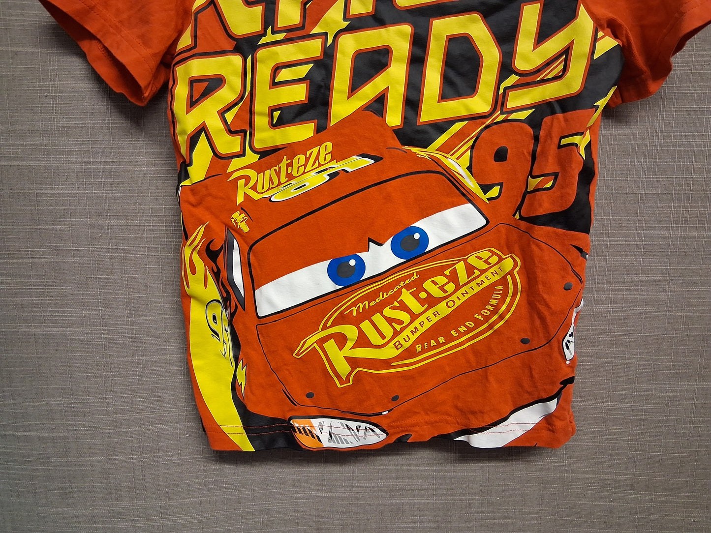 Disney Cars Boys Red Short Sleeve T-Shirt Age 7-8 Years