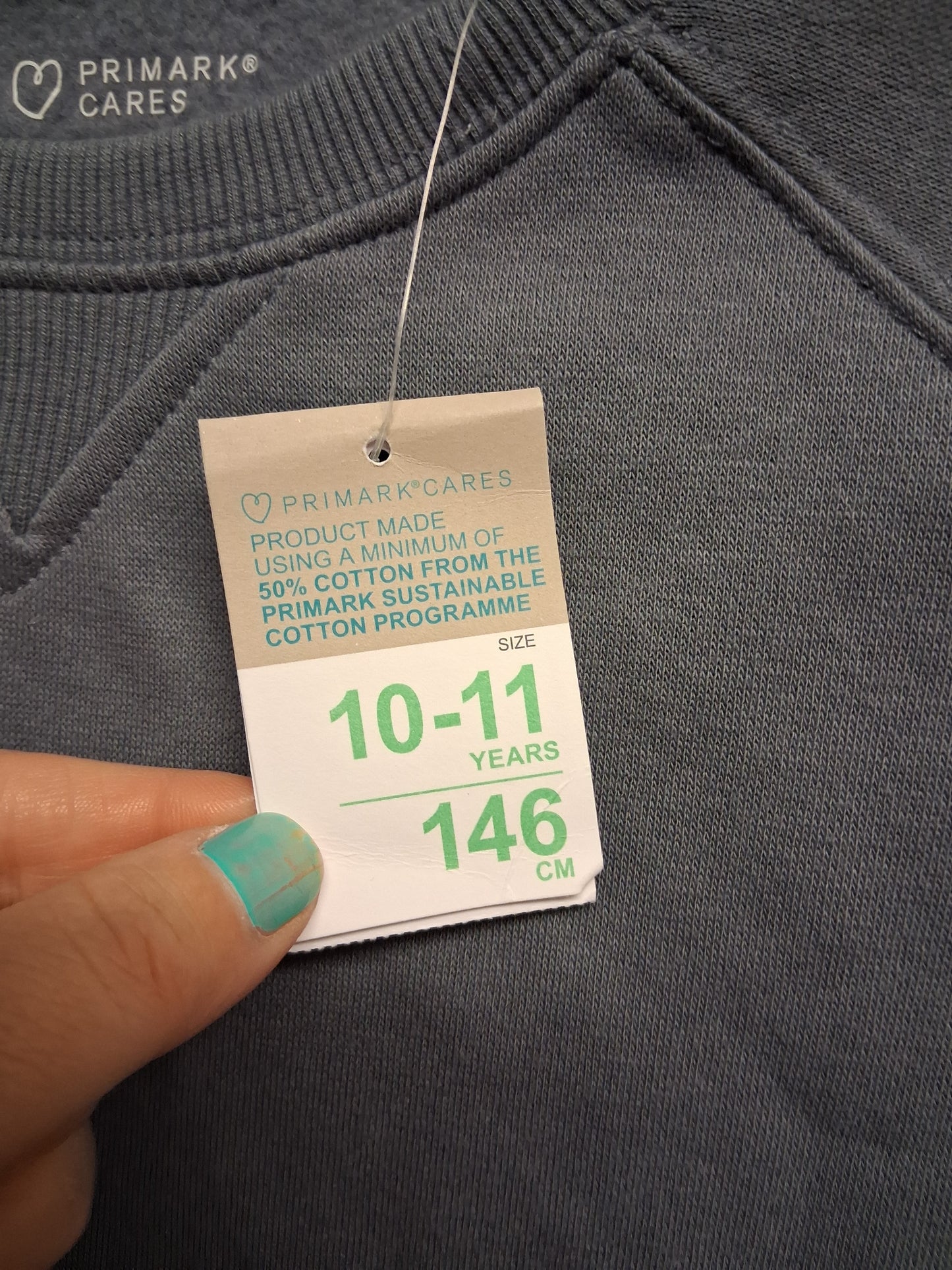 Primark Grey Basic Crew Neck Sweater Age 10-11 Years New