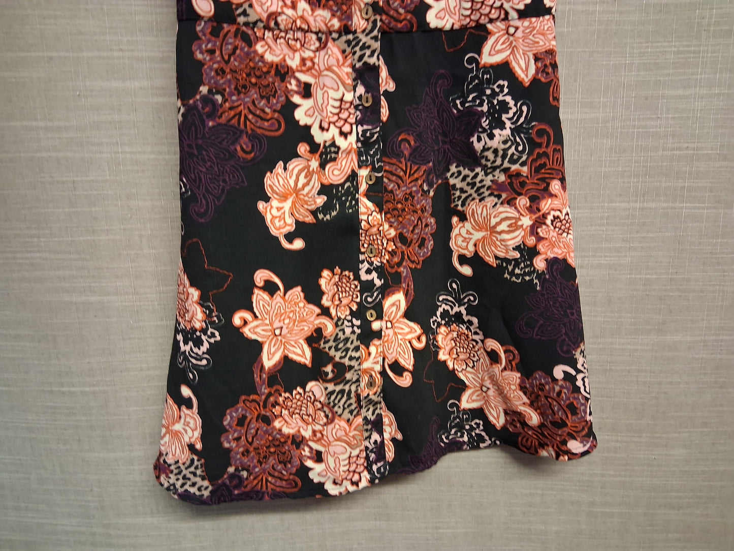 River Island Girls Shirt Dress Floral Multicolour Lace Shoulders Age 10 Years