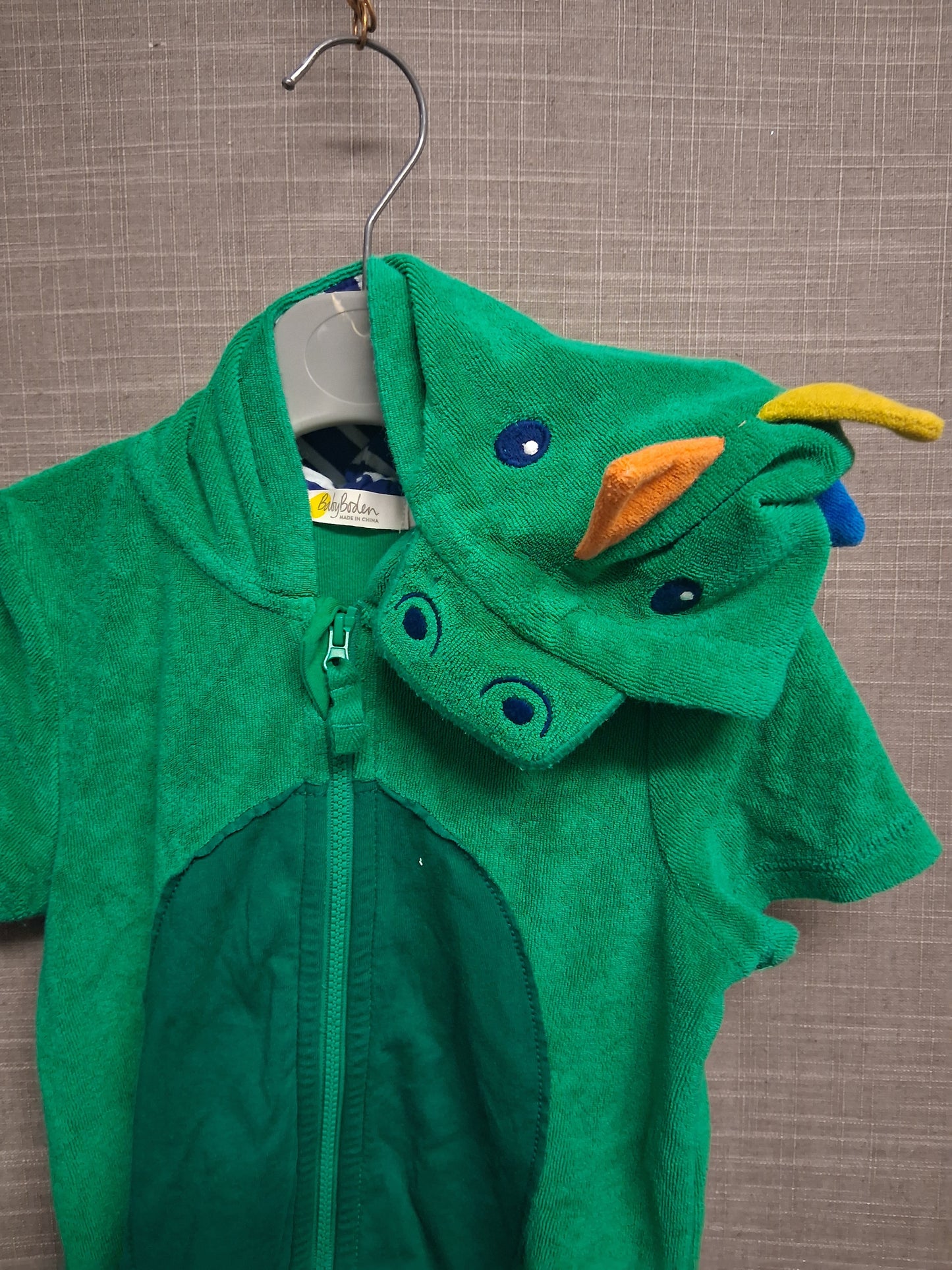Baby Boden Boys Dinosaur Towel One Piece Onesie Beachwear Age 2-3 Years