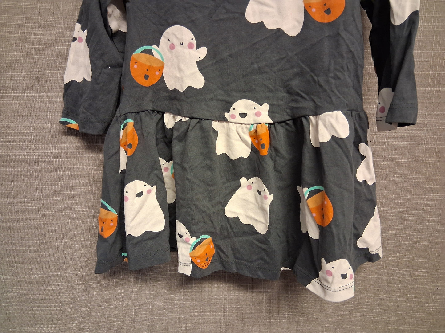 Next Girls Halloween Long Sleeve Jersey Dress Age 9-12 Months