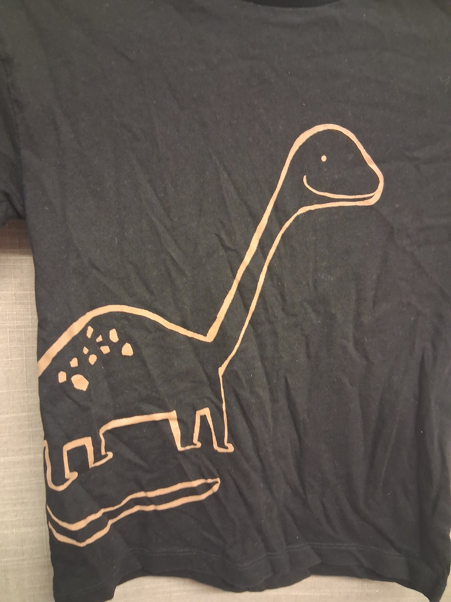 Next T-Shirt Boys Black Dinosaur Theme Scales On the Back Age 3-4 Years