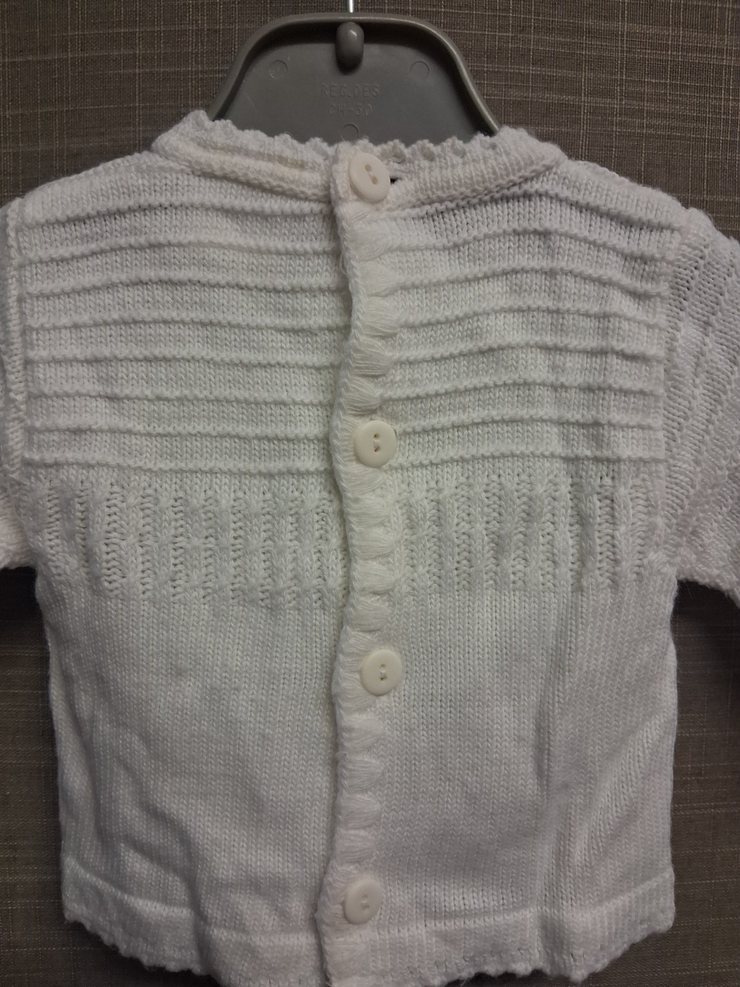 Dandelion White Button Back Jumper Sweater Age Newborn