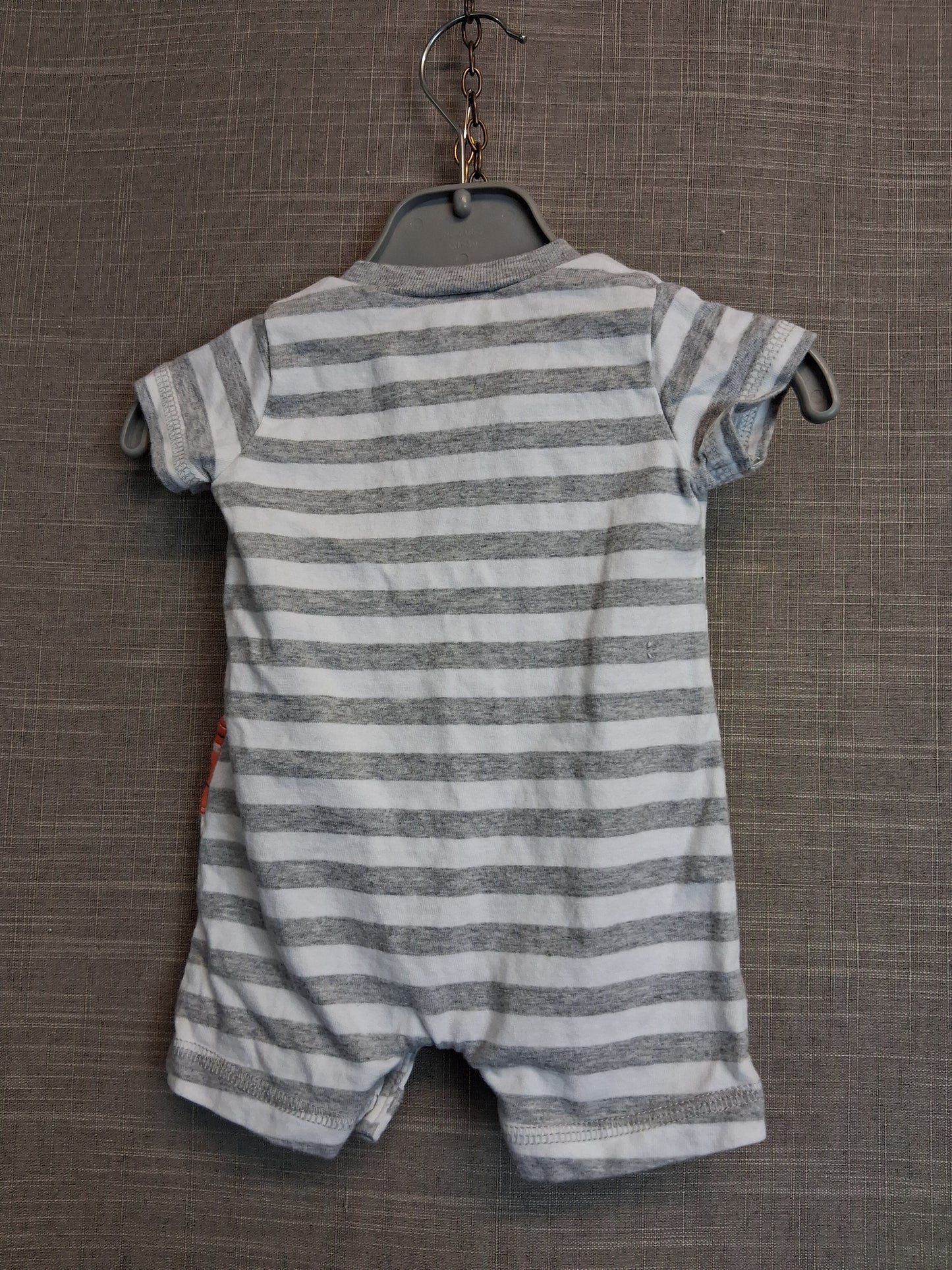 Carter's Boys White Grey Romper Age Newborn