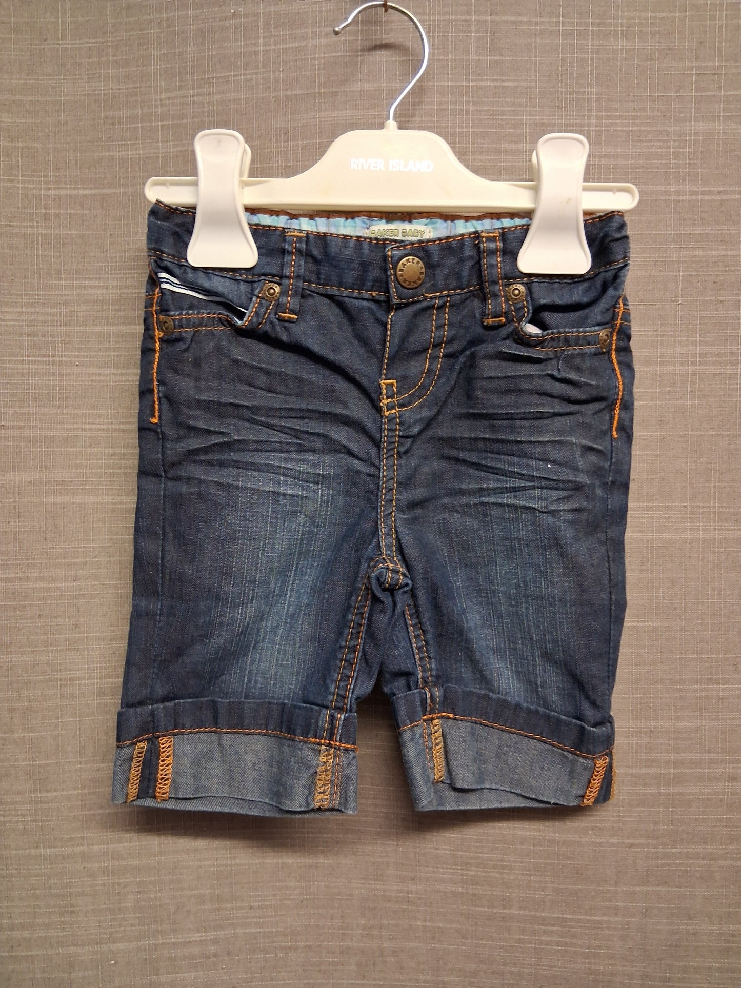 Ted Baker Boys Darkwash Blue Denim Jeans Age 3-6 Months