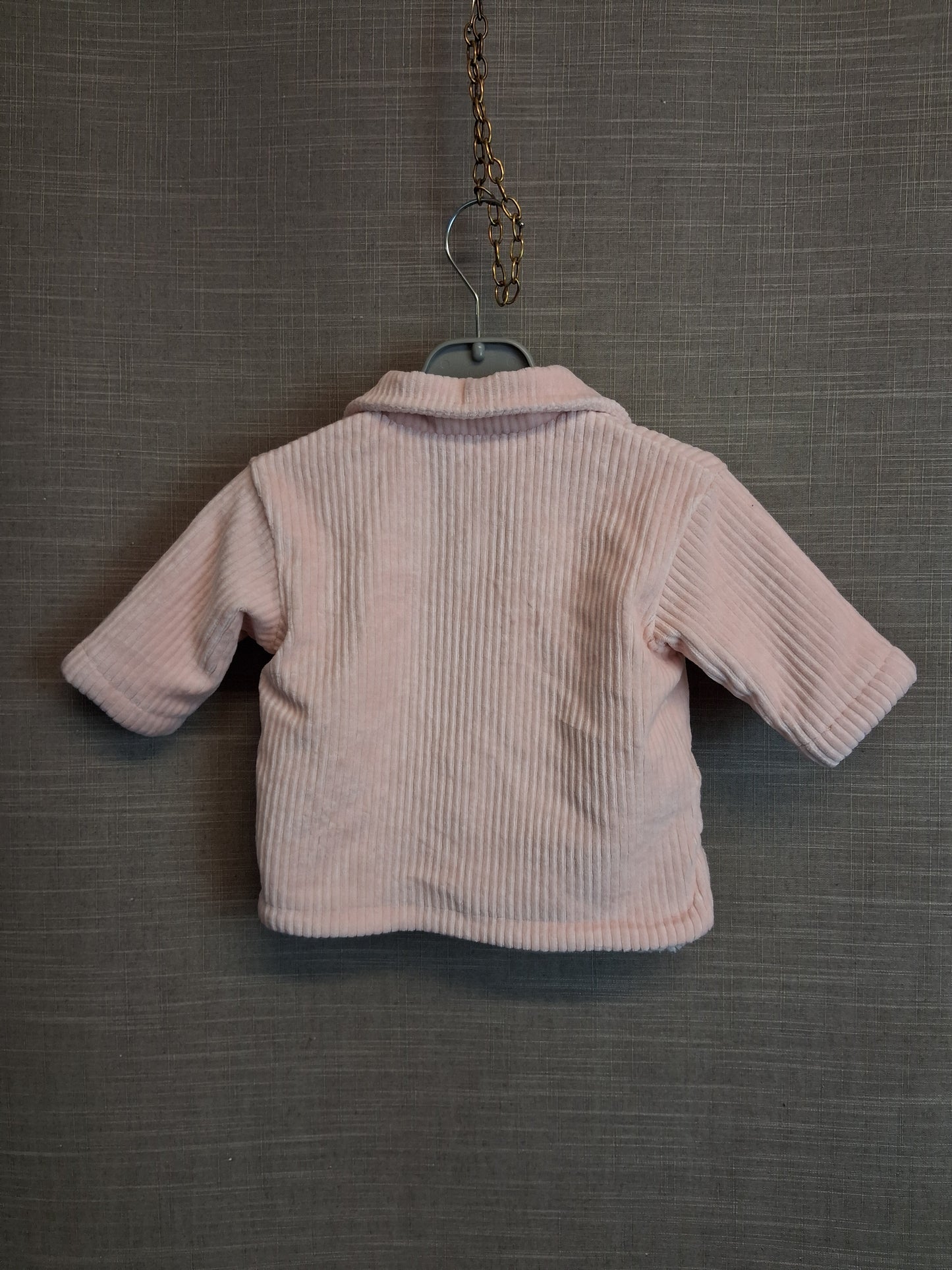 Nutmeg Girls Shacket Pink Shearling Lined Age 0-3 Months