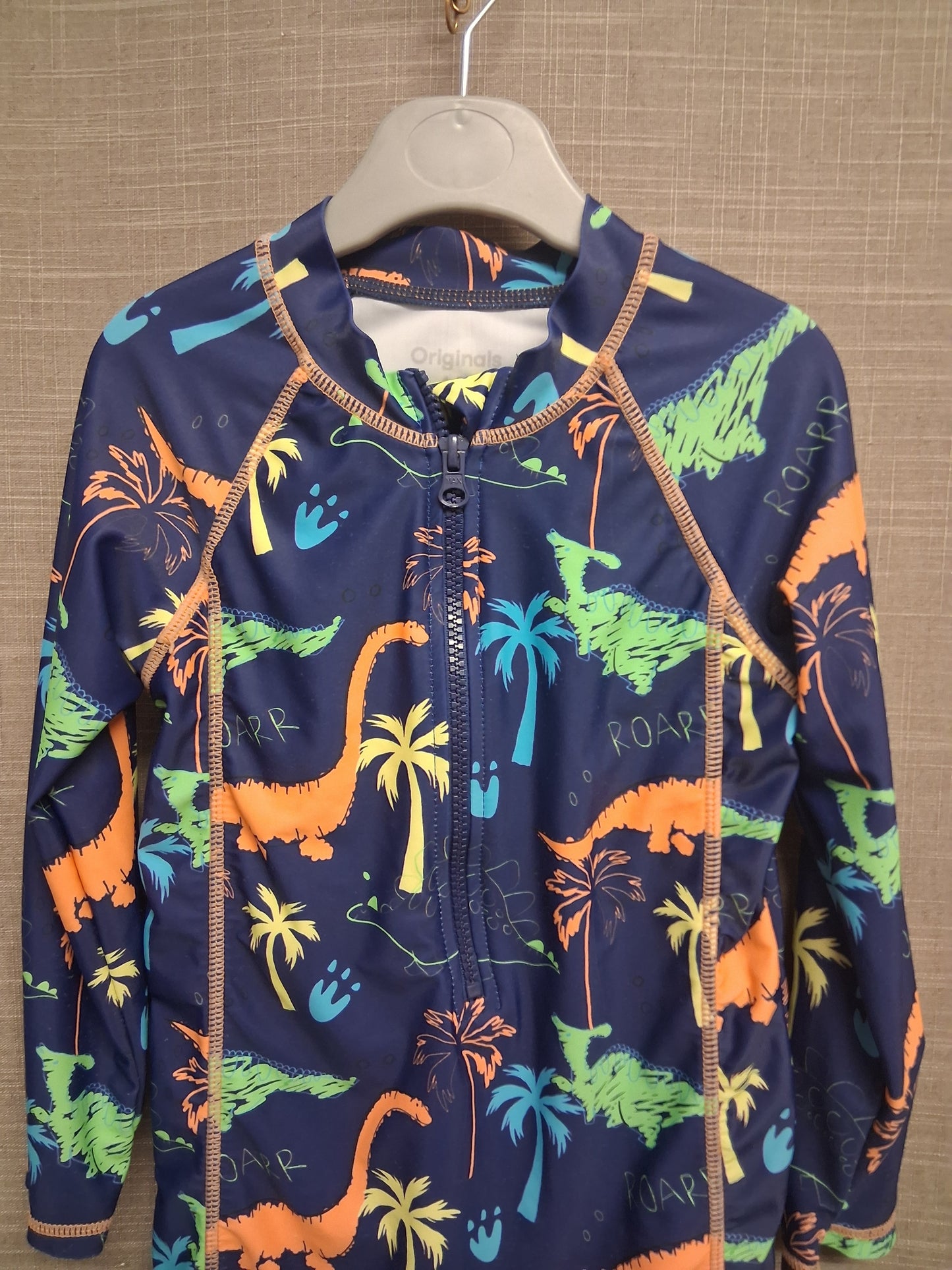 Originals Boys Dinosaur One Piece UV Swimsuit Age 4-5 Years