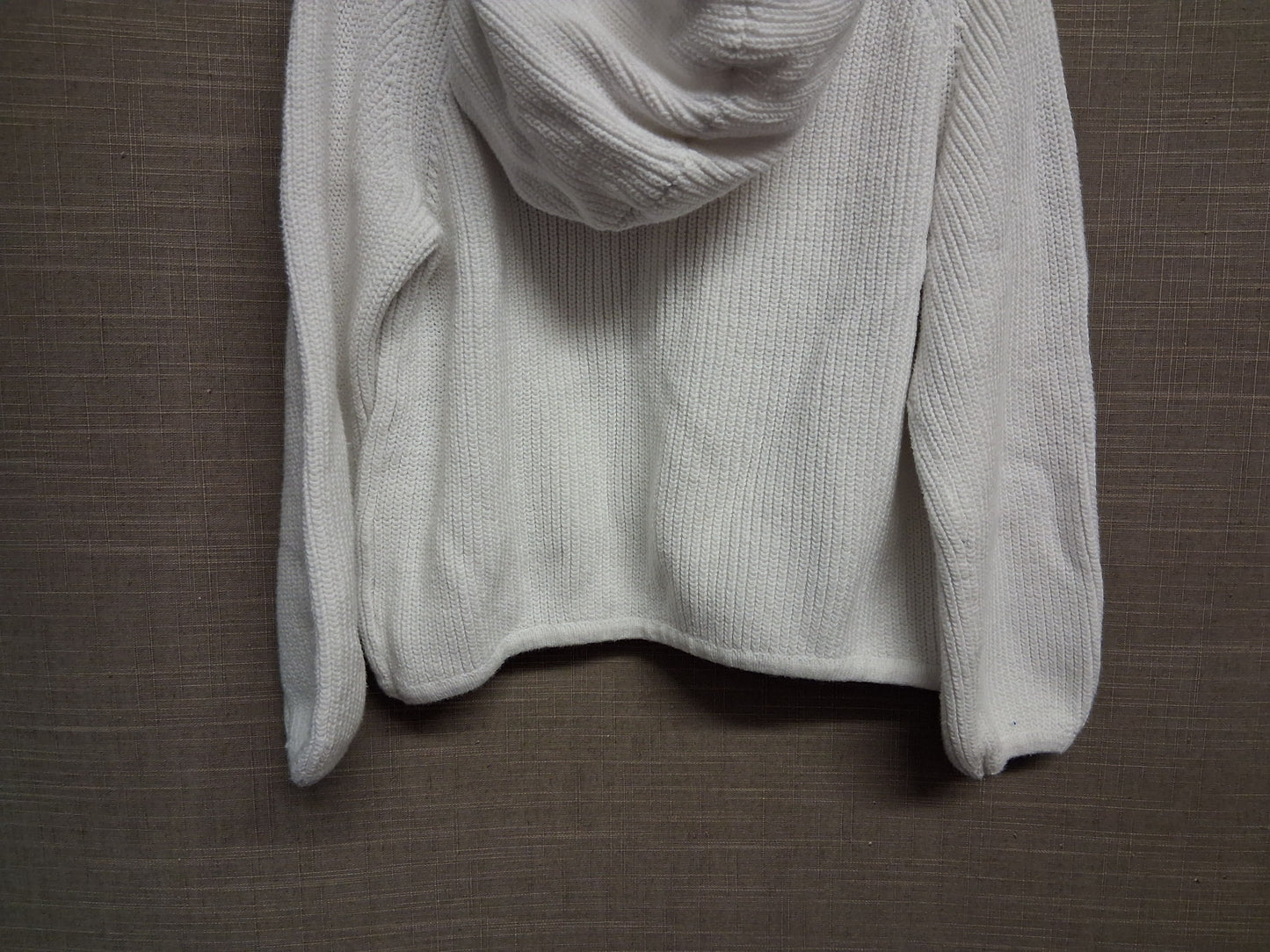 Zara Boys White Knitted Hoodie Long Sleeve Age 4-5 Years