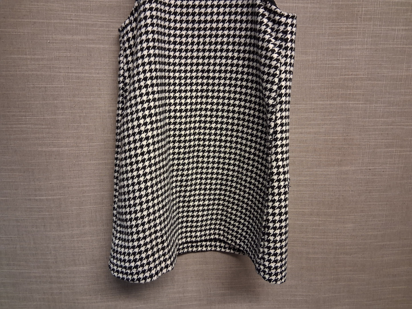 Next Girls Houndstooth Pinafore Dress Black and White Age 8 Years