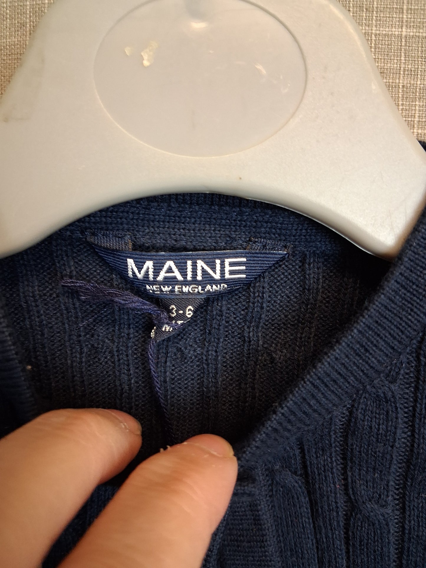 Maine Debenhams Girls Bolero Shrug Cardigan Age 3-6 Months Navy New