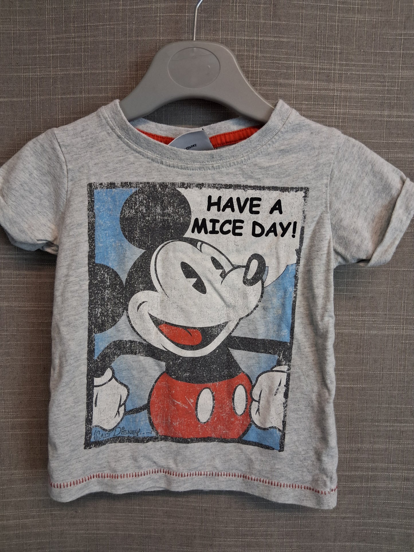 Next Disney Mickey Mouse T-Shirt Age 3-6 Months