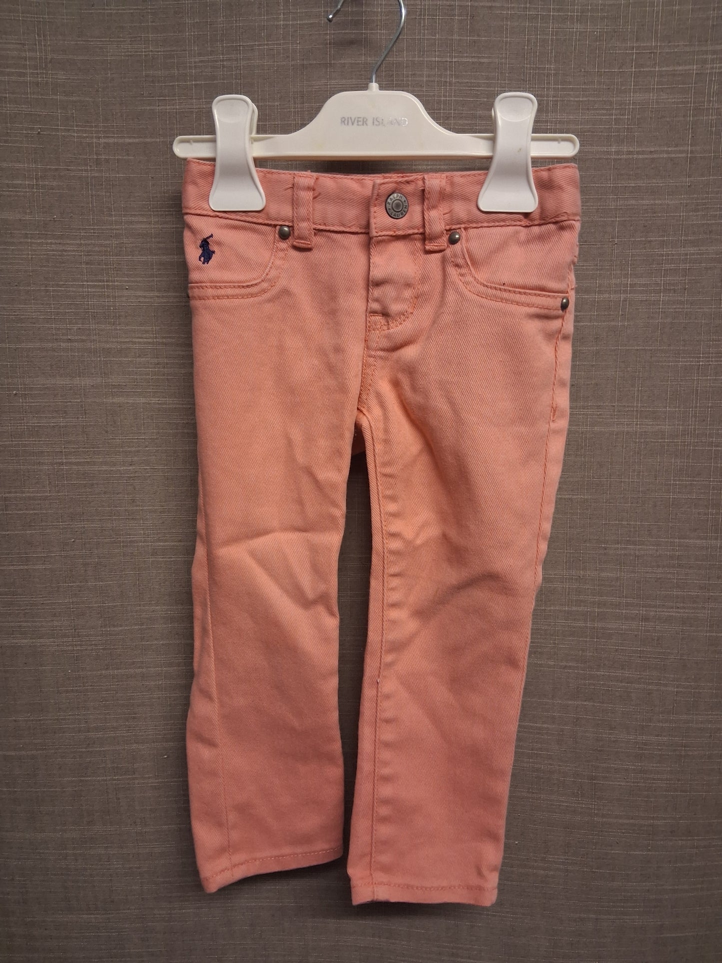 Ralph Lauren Peach Denim Skinny Jeans Age 2 Years